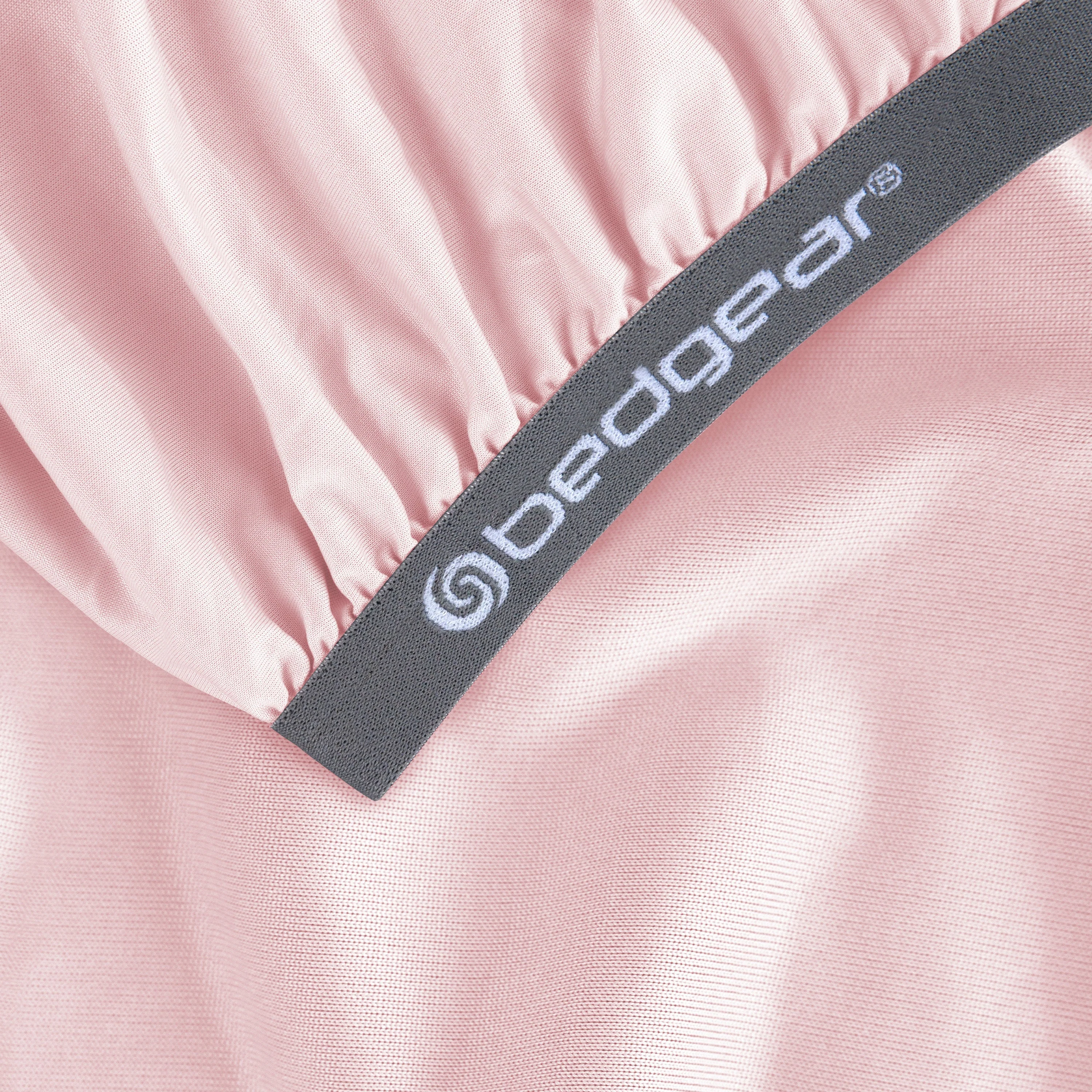 BedGear Hyper-Linen Crib Sheet, Light Pink - Image 4