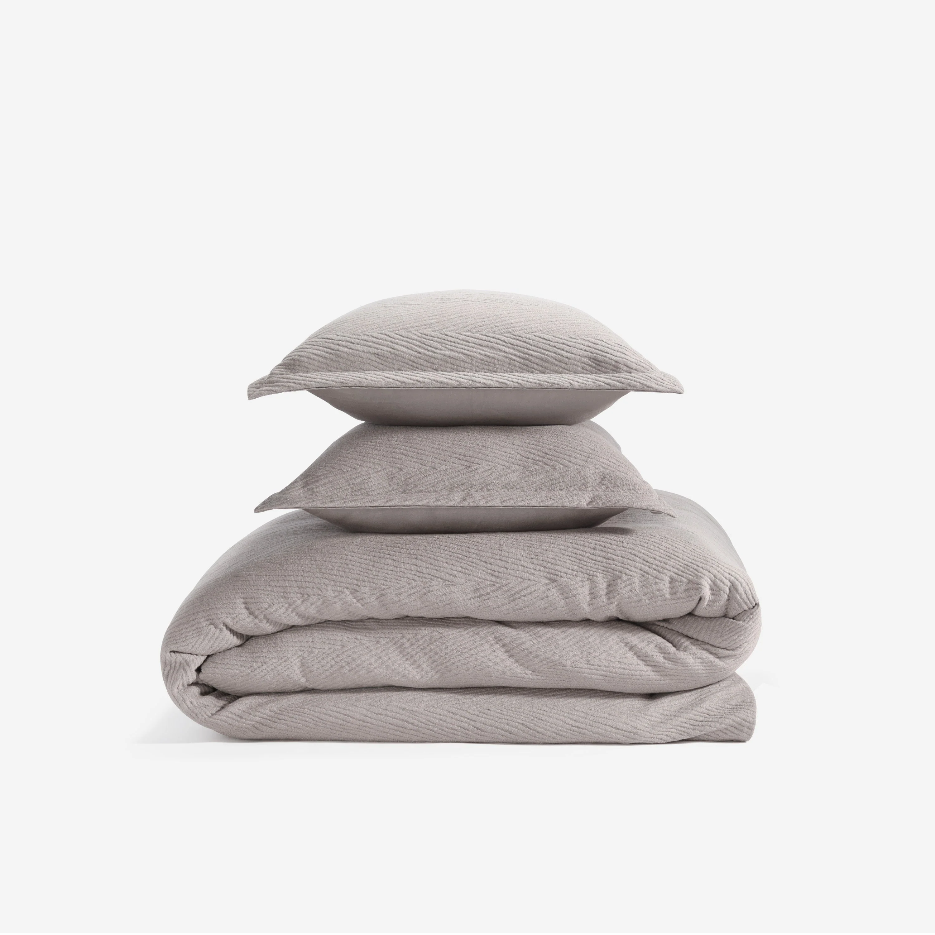 BedGear Performance Duvet Set, King - Taupe/Arrowhead - Image 2