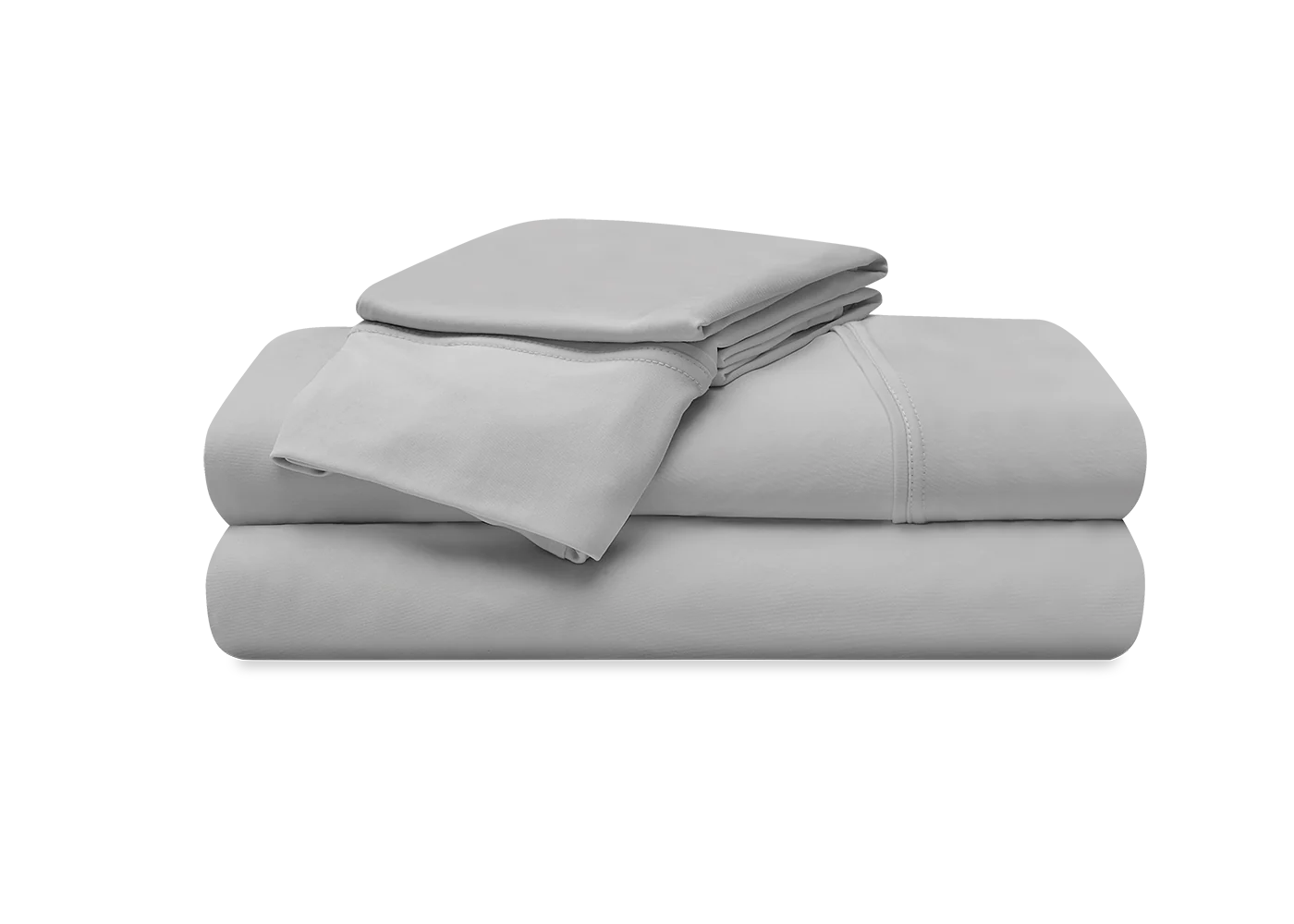 BedGear Vertex Sheet Set, Light Grey, Split King / Split Cal King - Image 2