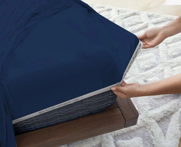 Bedgear Vertex Split Cal King Sheet Set, Navy - Image 5