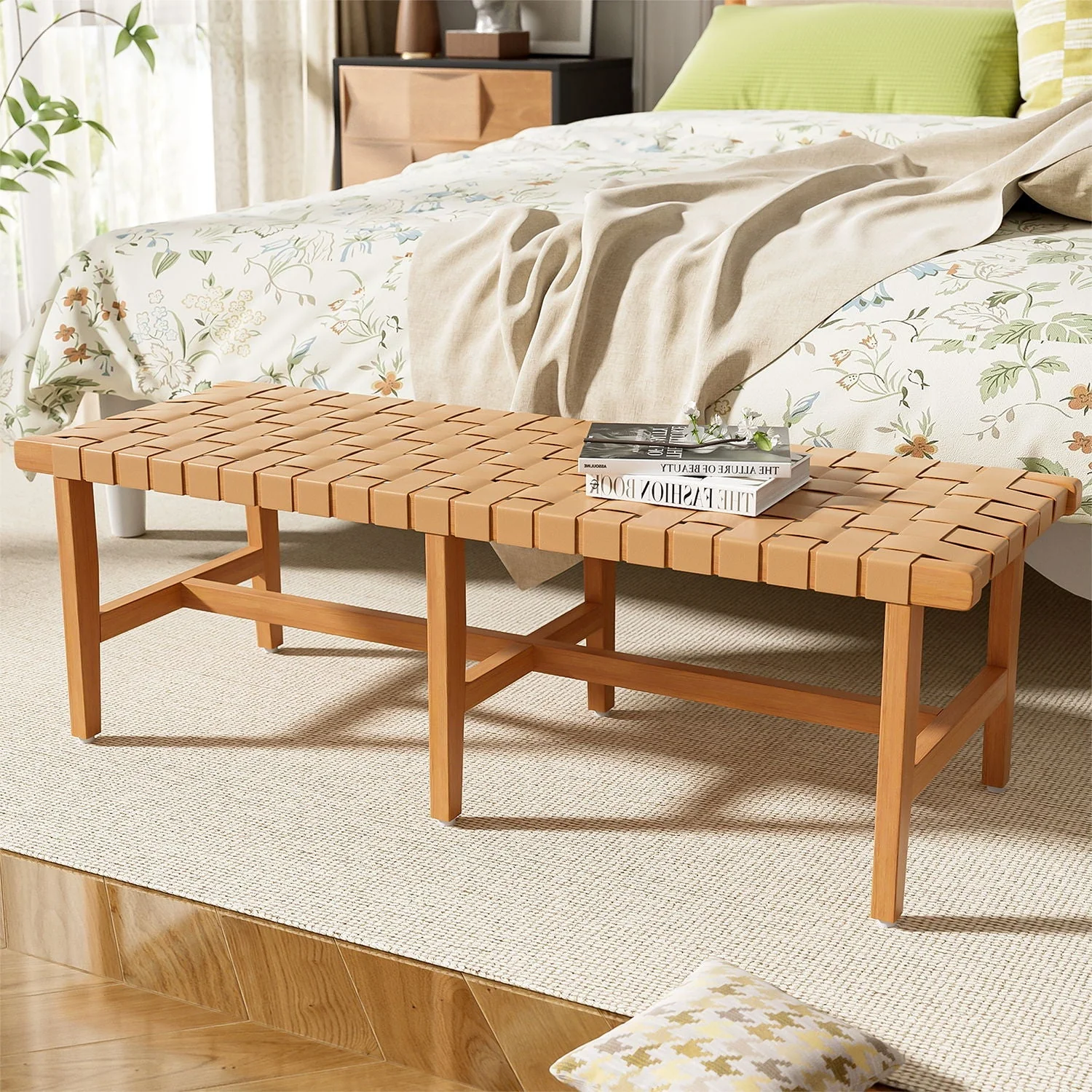 Bedroom Bench - Acacia Wood - Image 2
