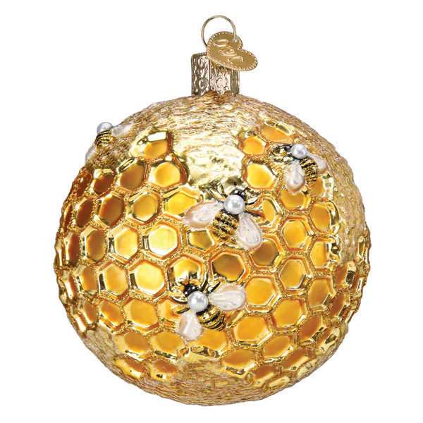 Bee Blessed Round Ornament - Image 3