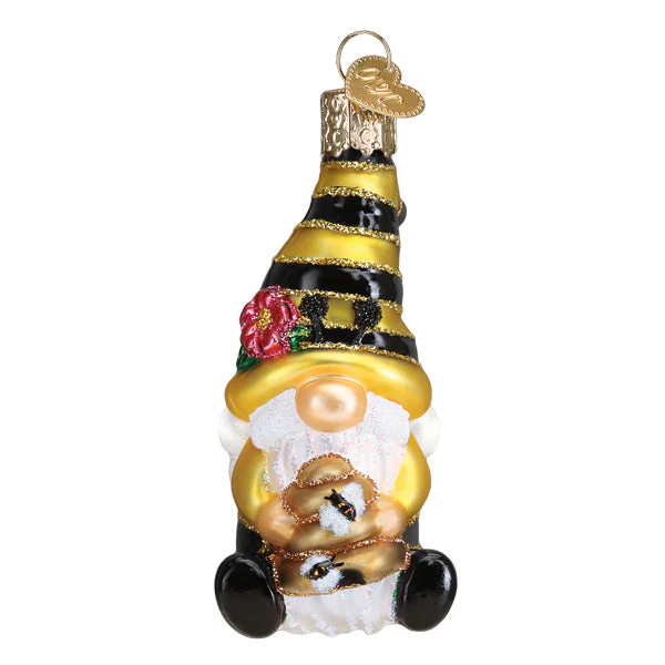Bee Happy Gnome Ornament - Image 3