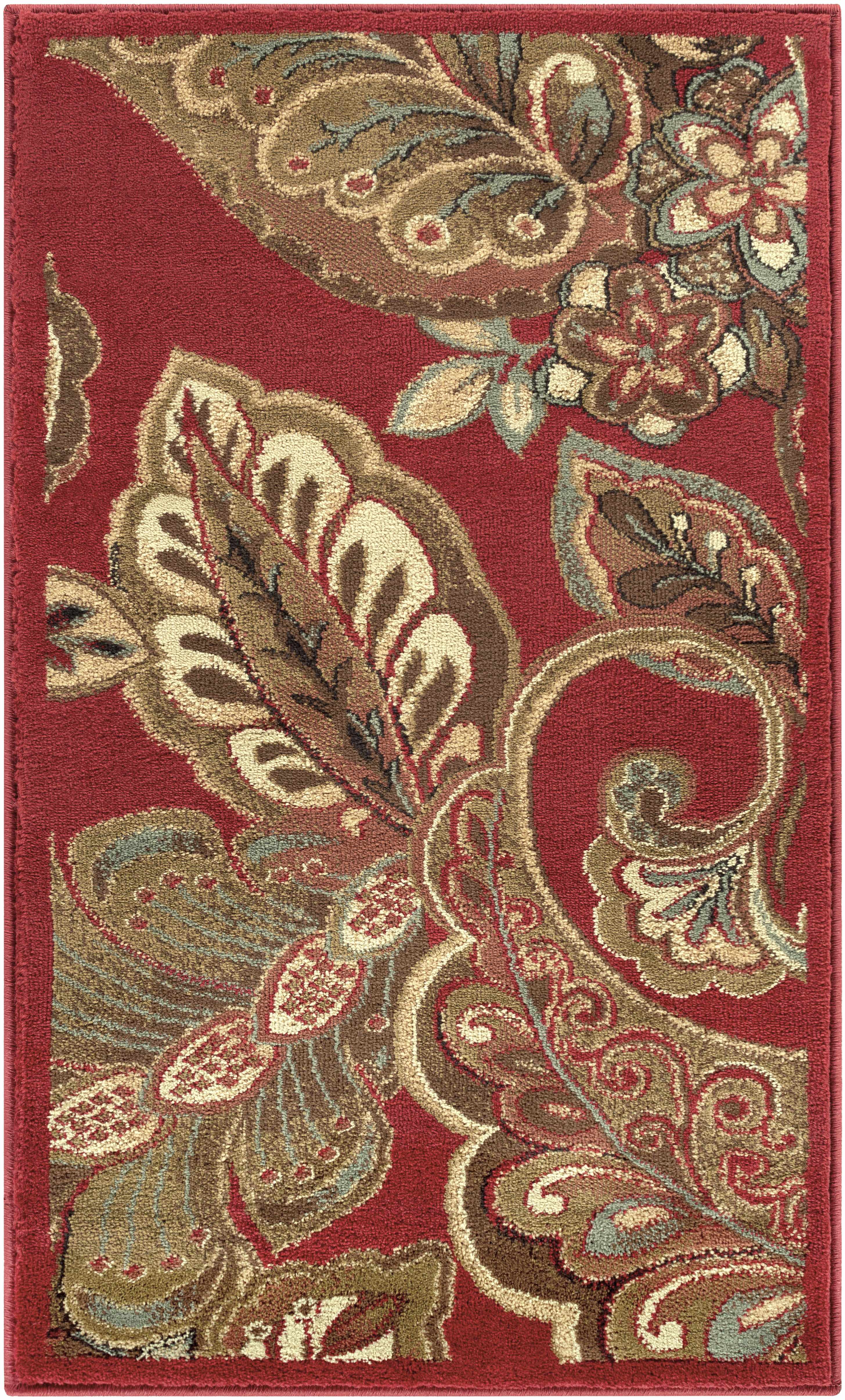 Beedeville Red Floral Rug - Image 8