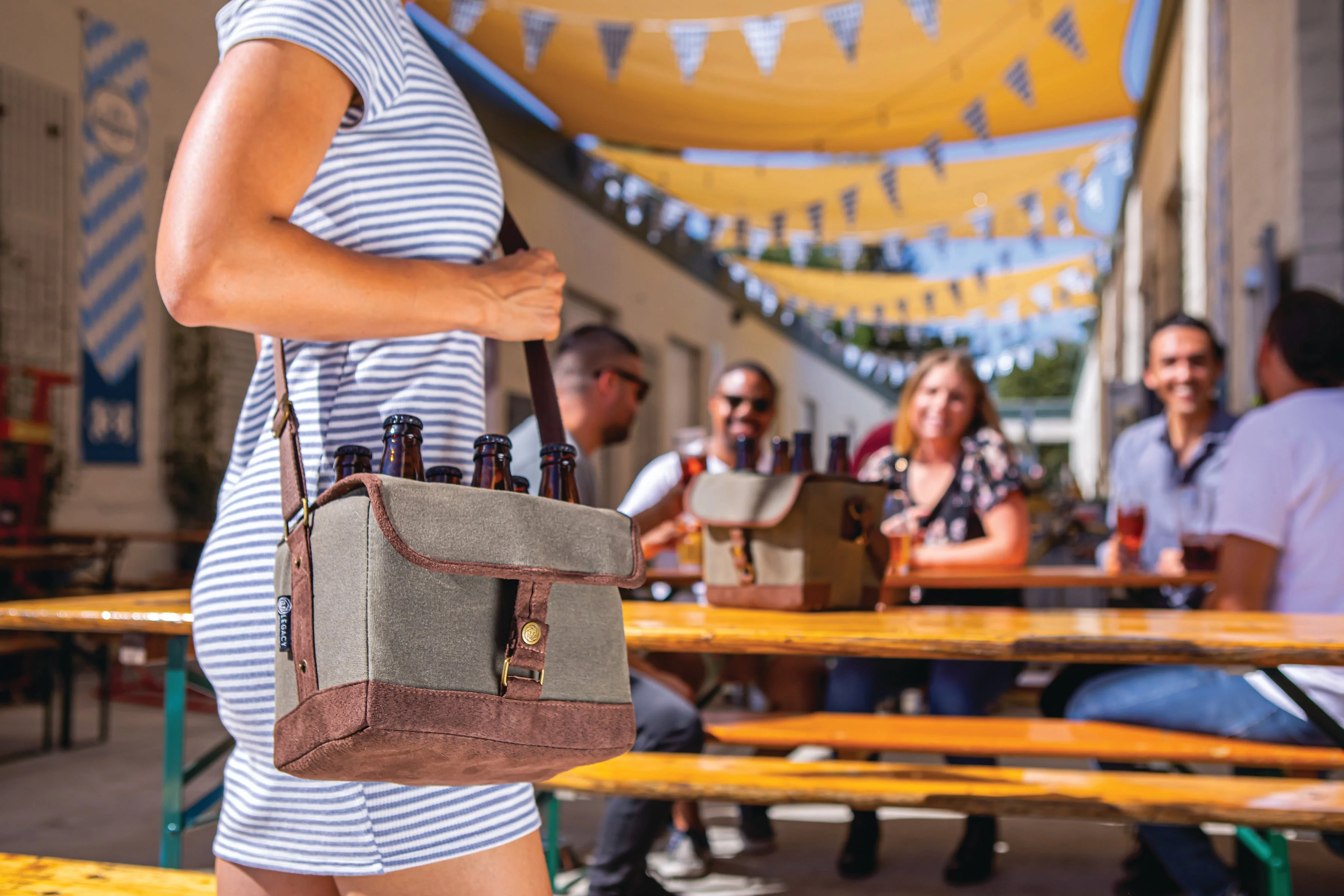 Beer Caddy Cooler Tote with Opener - Image 17