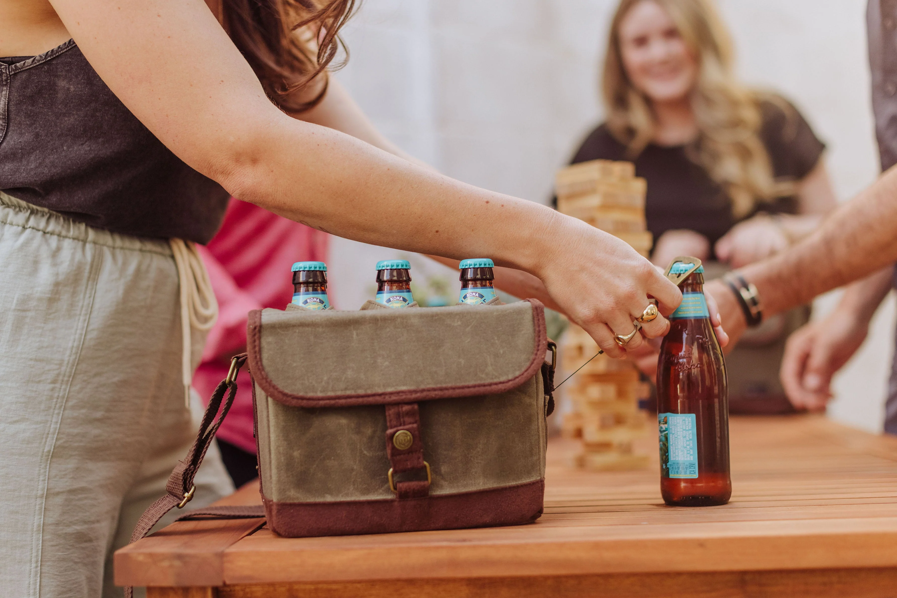 Beer Caddy Cooler Tote with Opener - Image 21