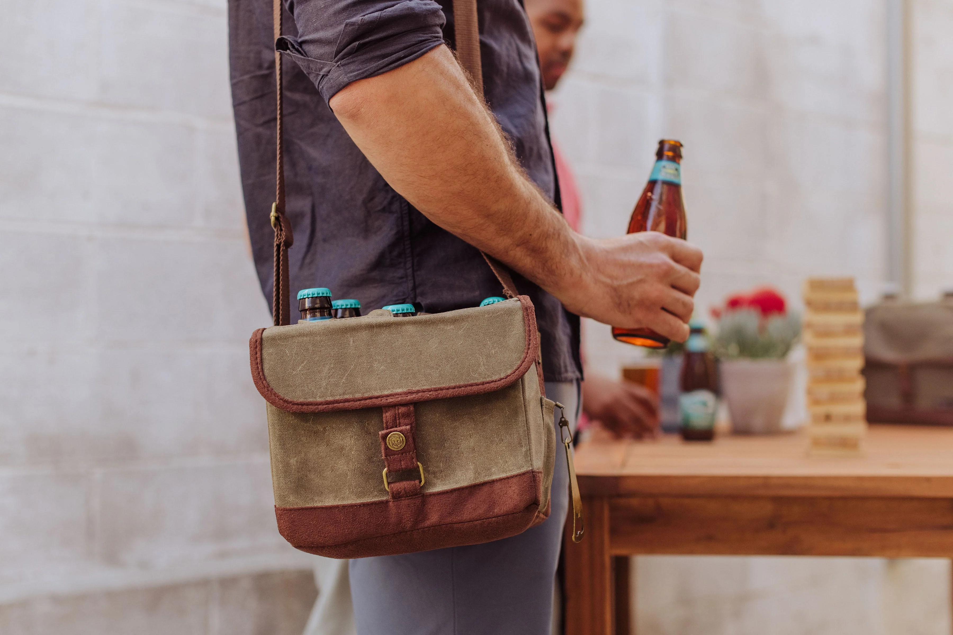 Beer Caddy Cooler Tote with Opener - Image 30