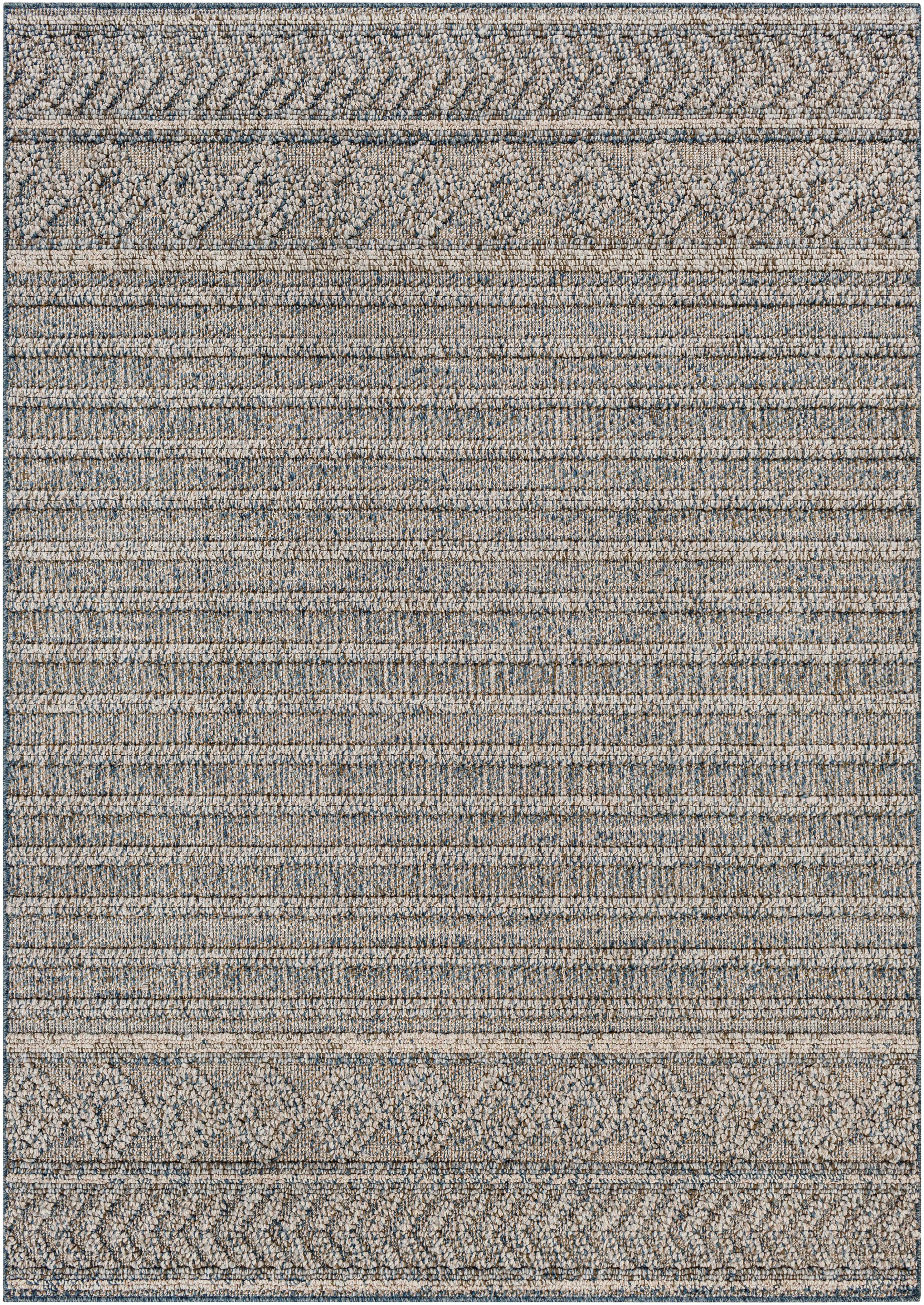 Beige Blue Dekel Area Rug - Clearance