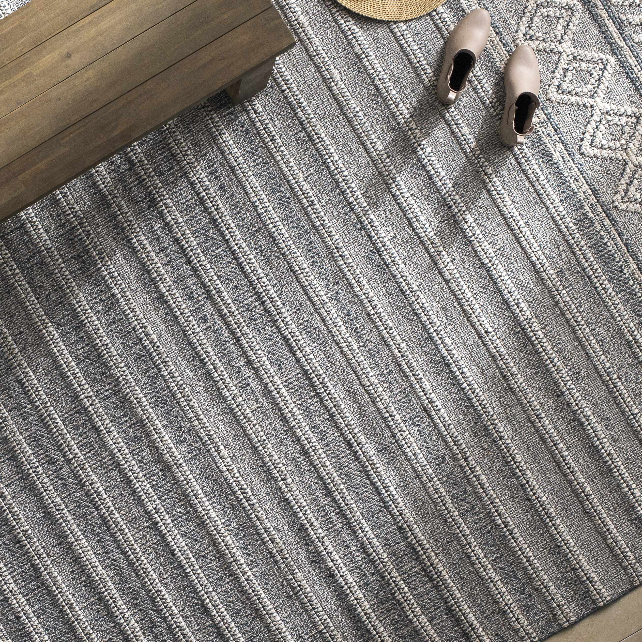 Beige Blue Dekel Area Rug - Clearance - Image 3