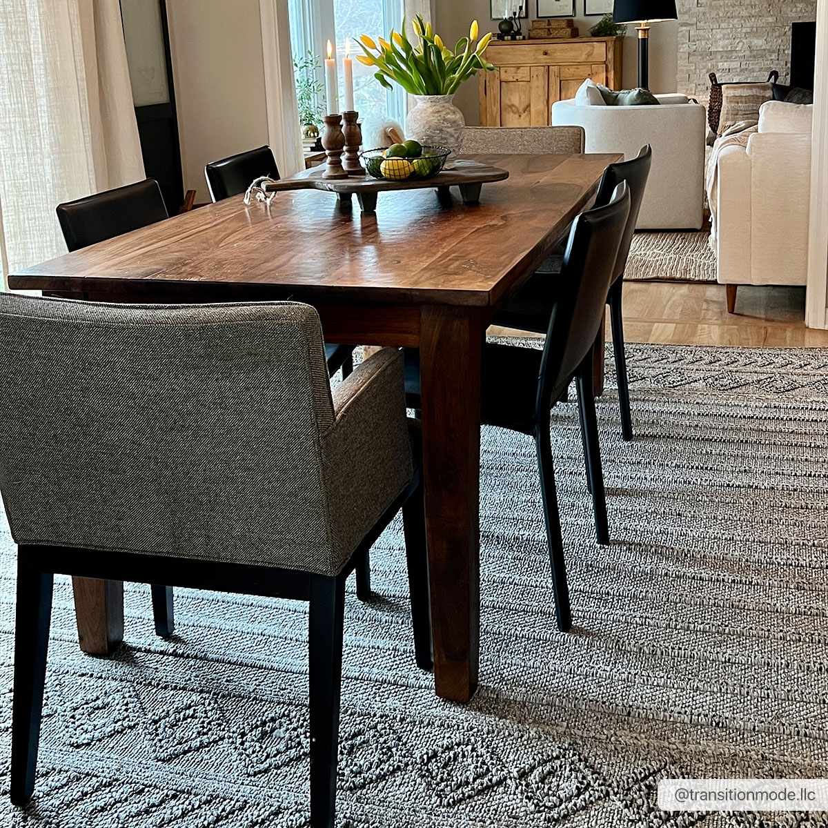 Beige Blue Dekel Area Rug - Clearance - Image 4