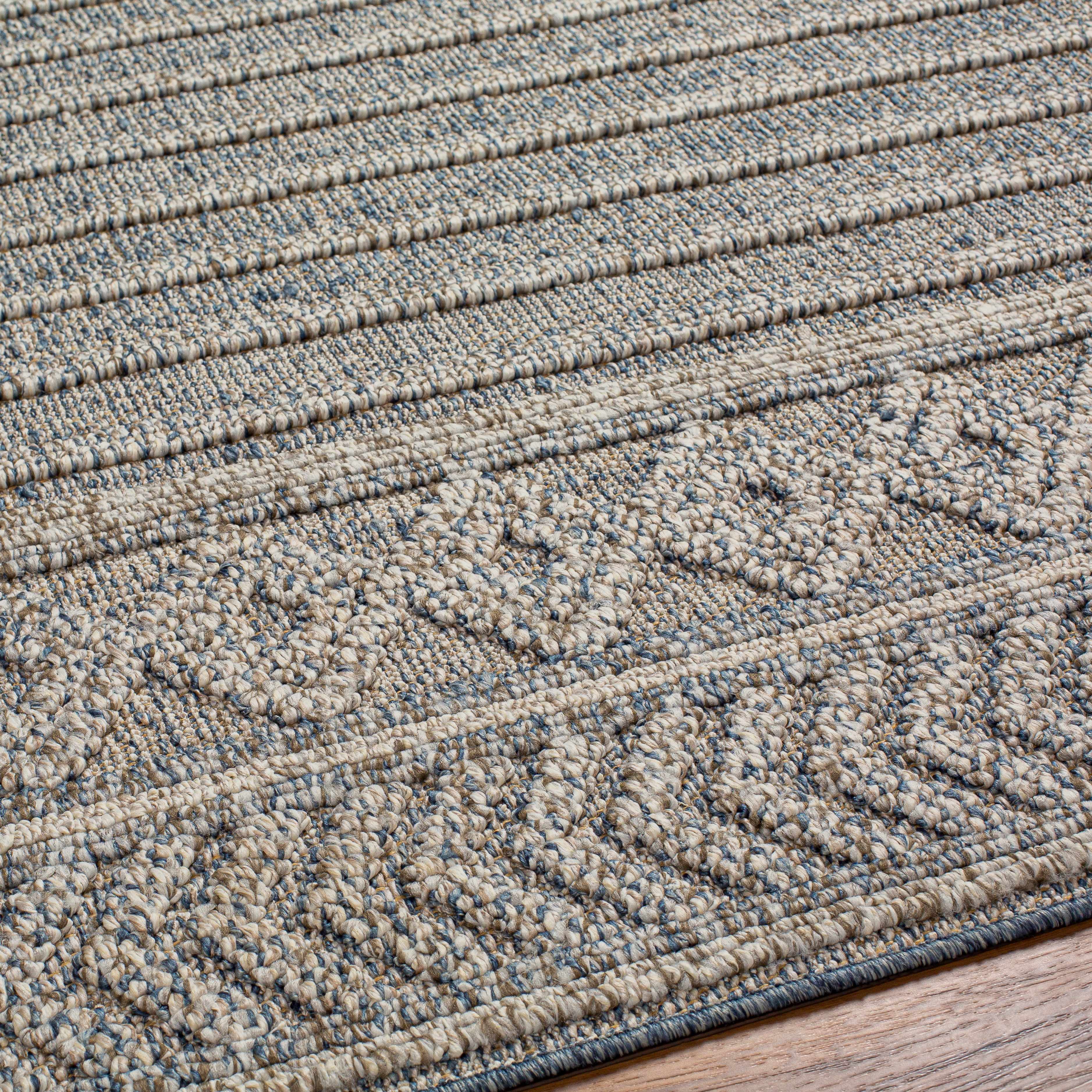 Beige Blue Dekel Area Rug - Clearance - Image 7