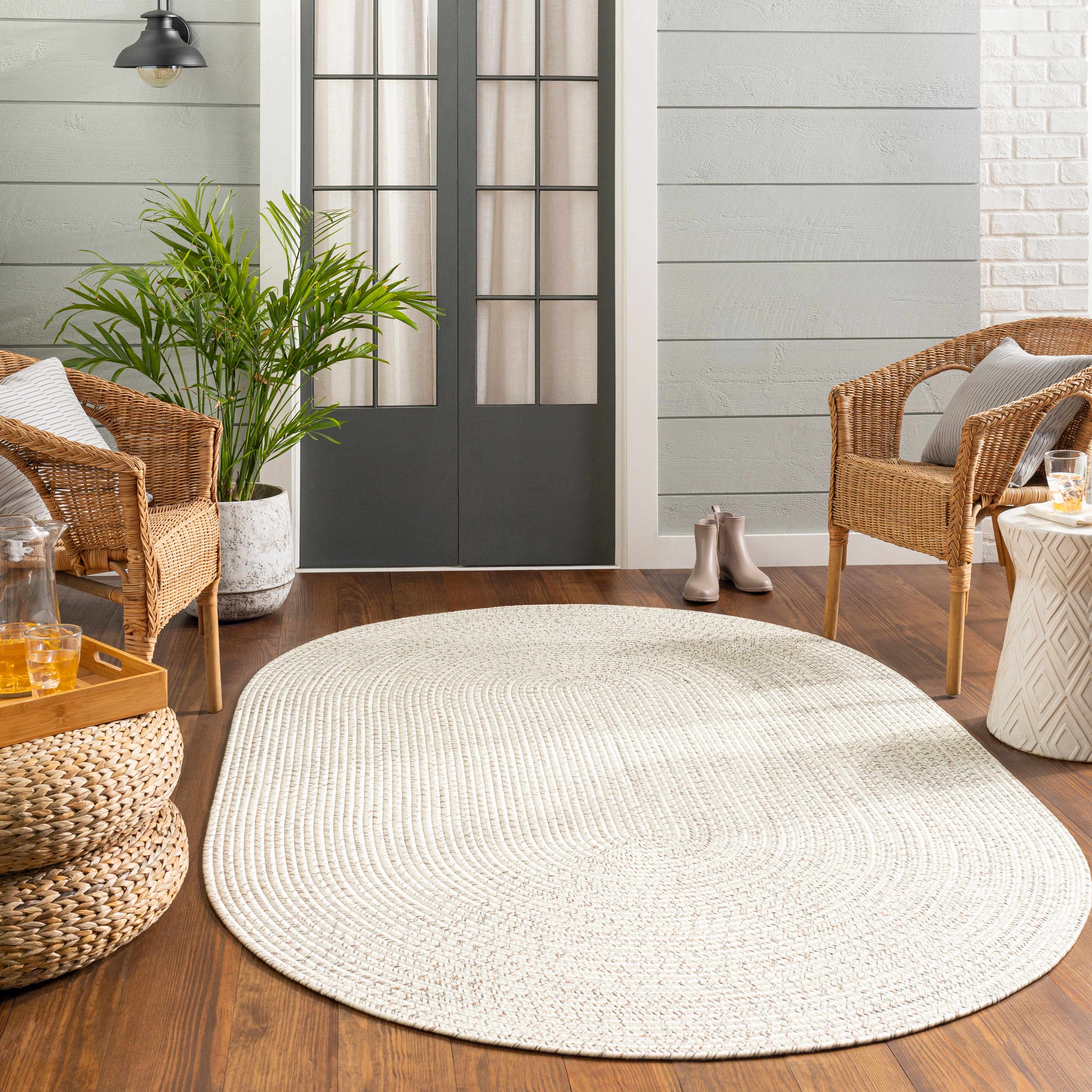Beige Braided Faux Jute Rug - Image 18