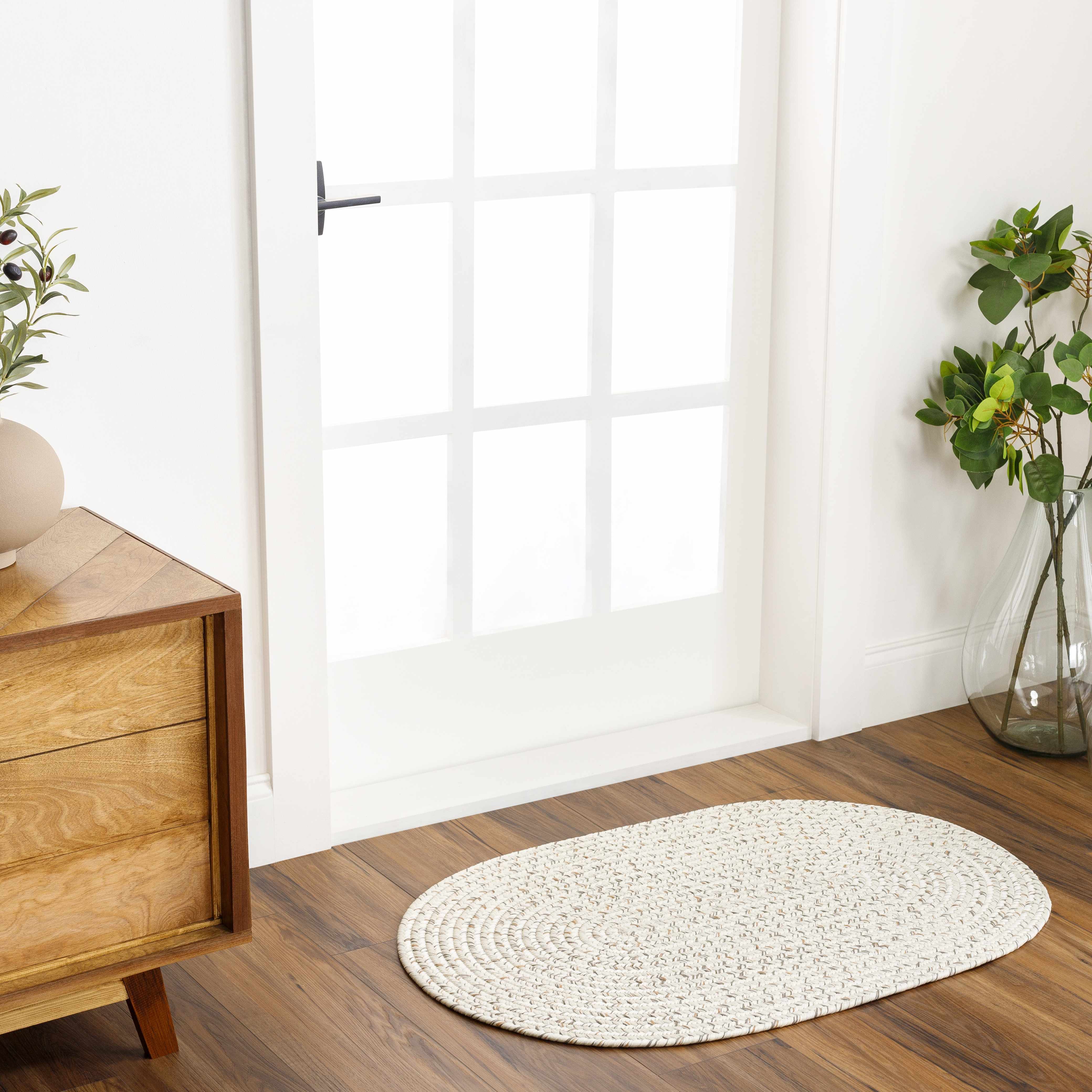 Beige Braided Faux Jute Rug - Image 21