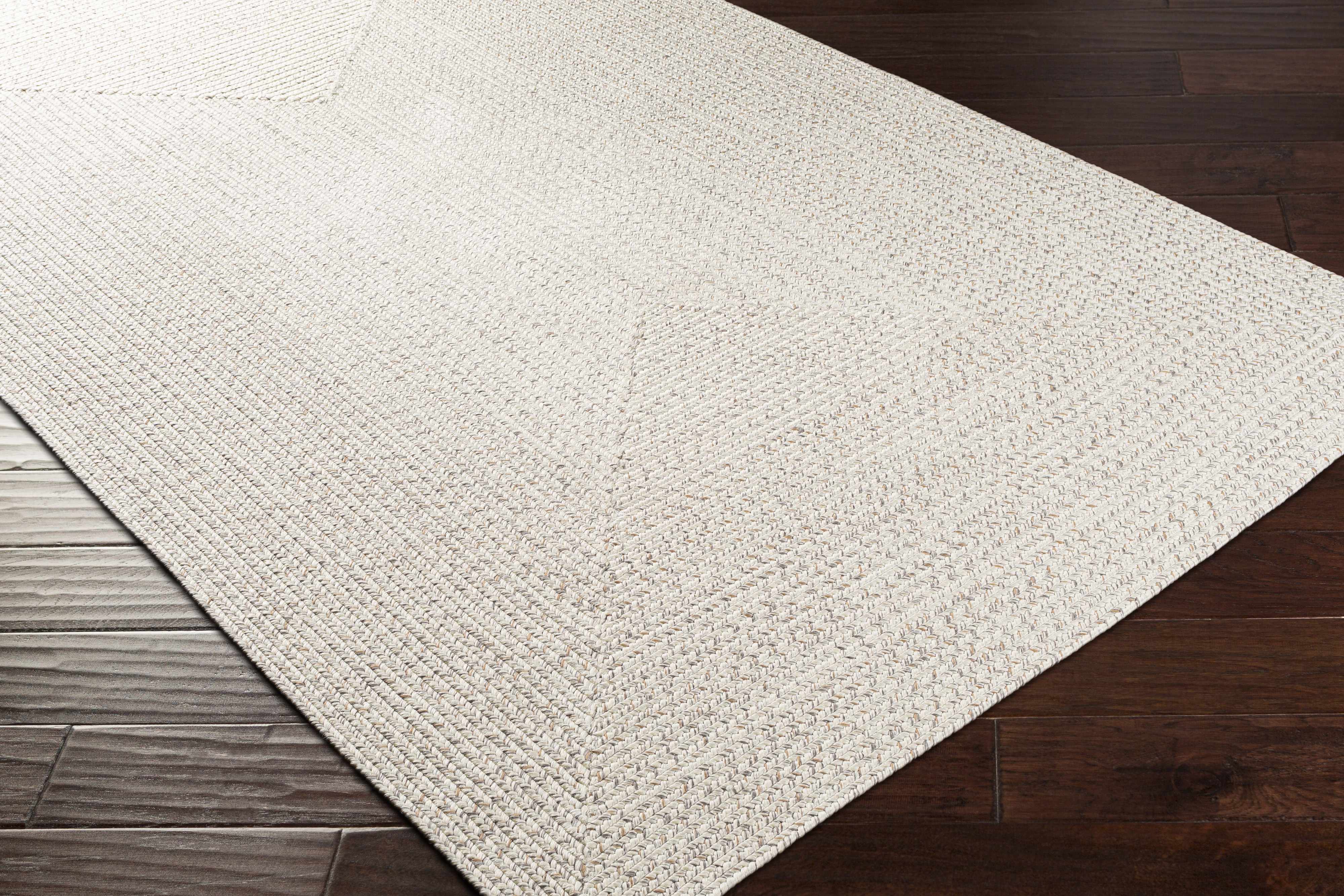 Beige Braided Faux Jute Rug - Image 3