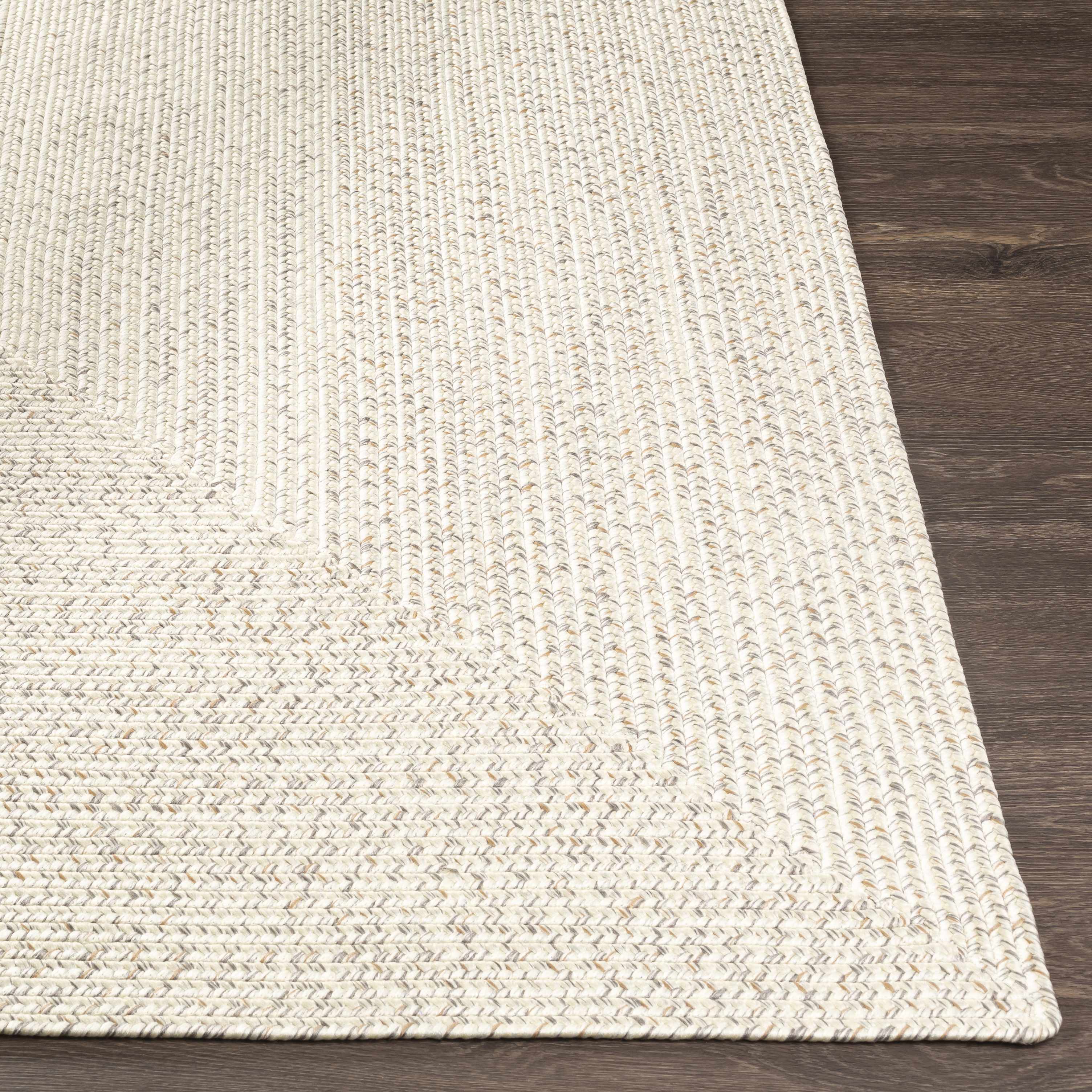 Beige Braided Faux Jute Rug - Image 4
