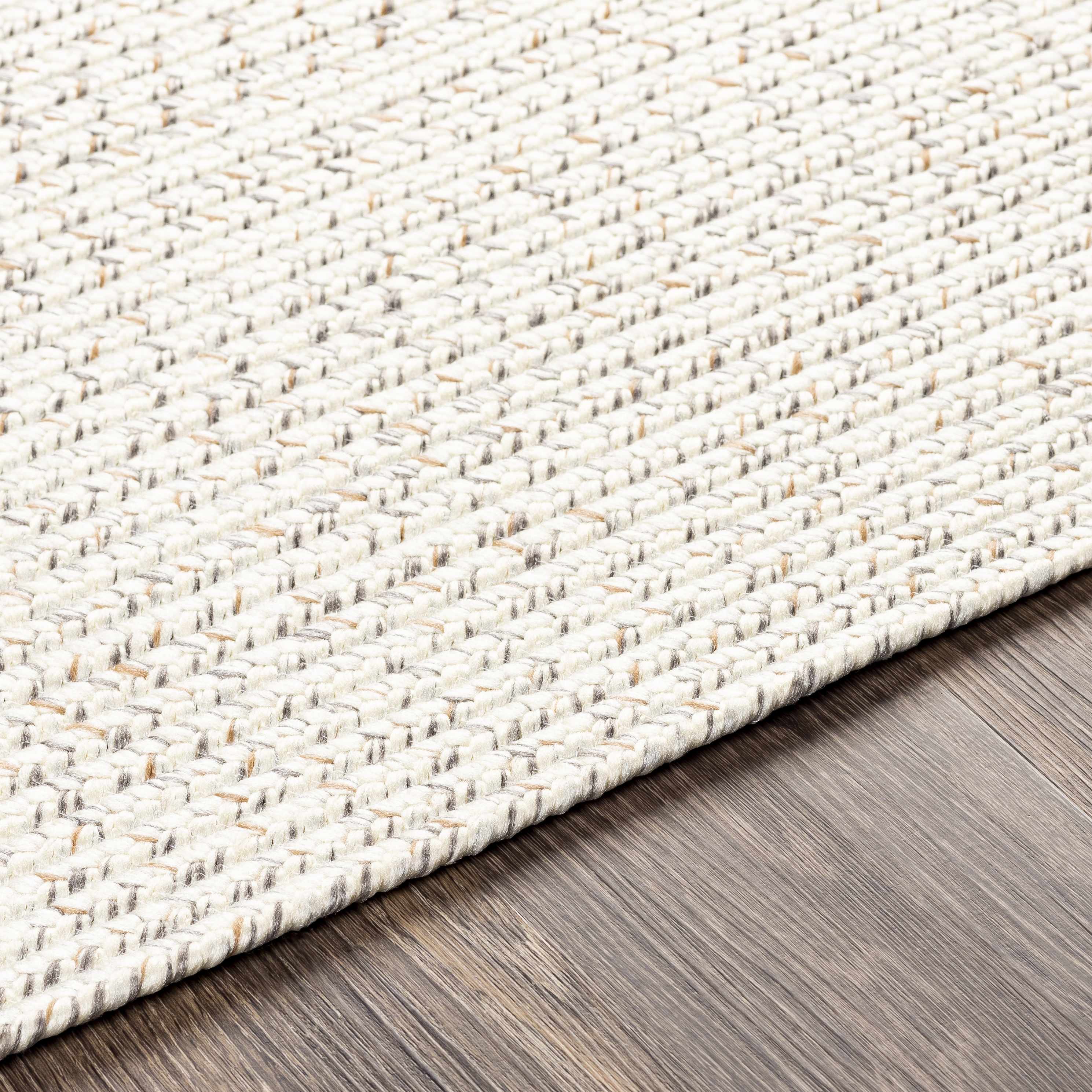 Beige Braided Faux Jute Rug - Image 7