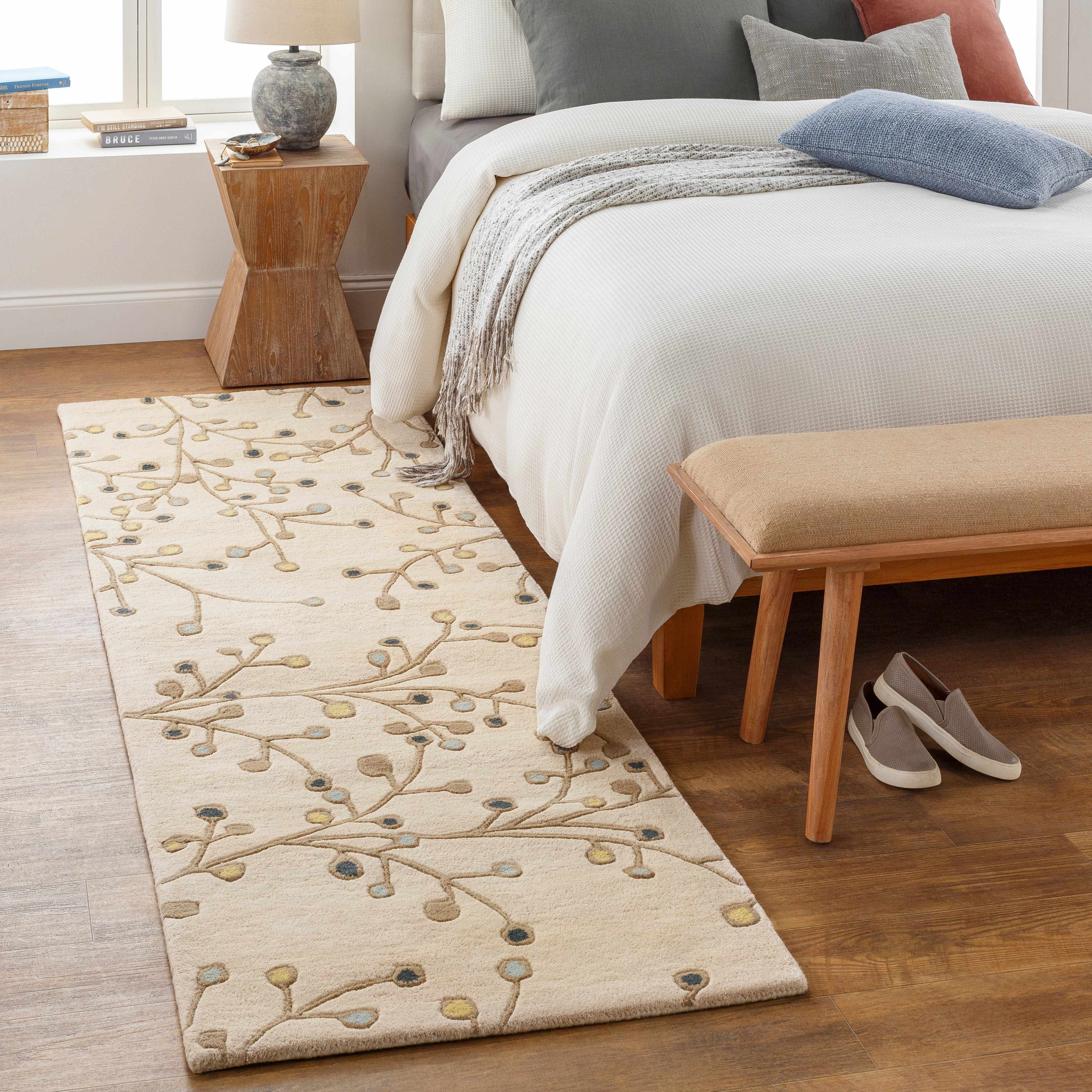 Beige Elsu Wool Rug - Image 4