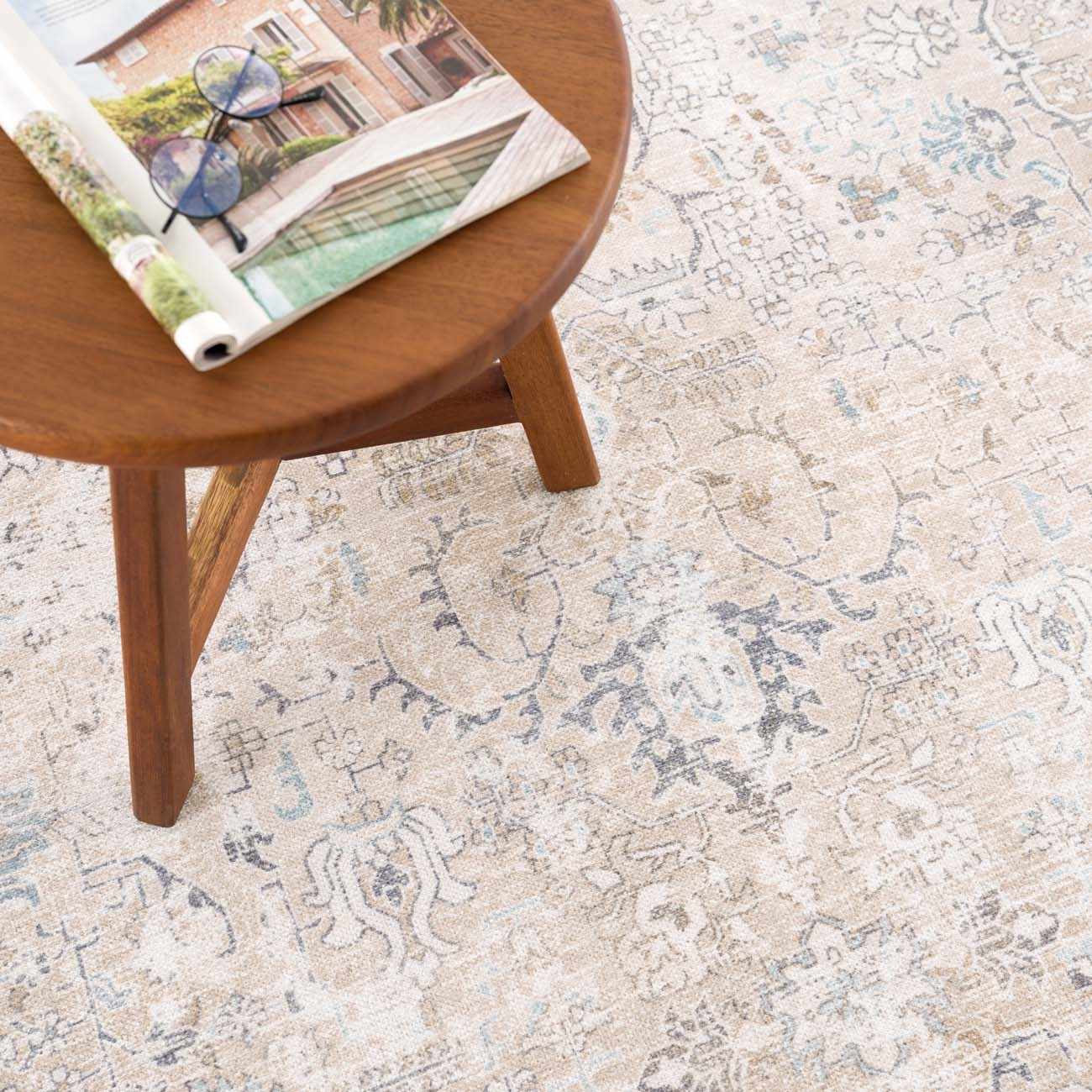 Beige Holi-4600 Washable Area Rug - Clearance - Image 4