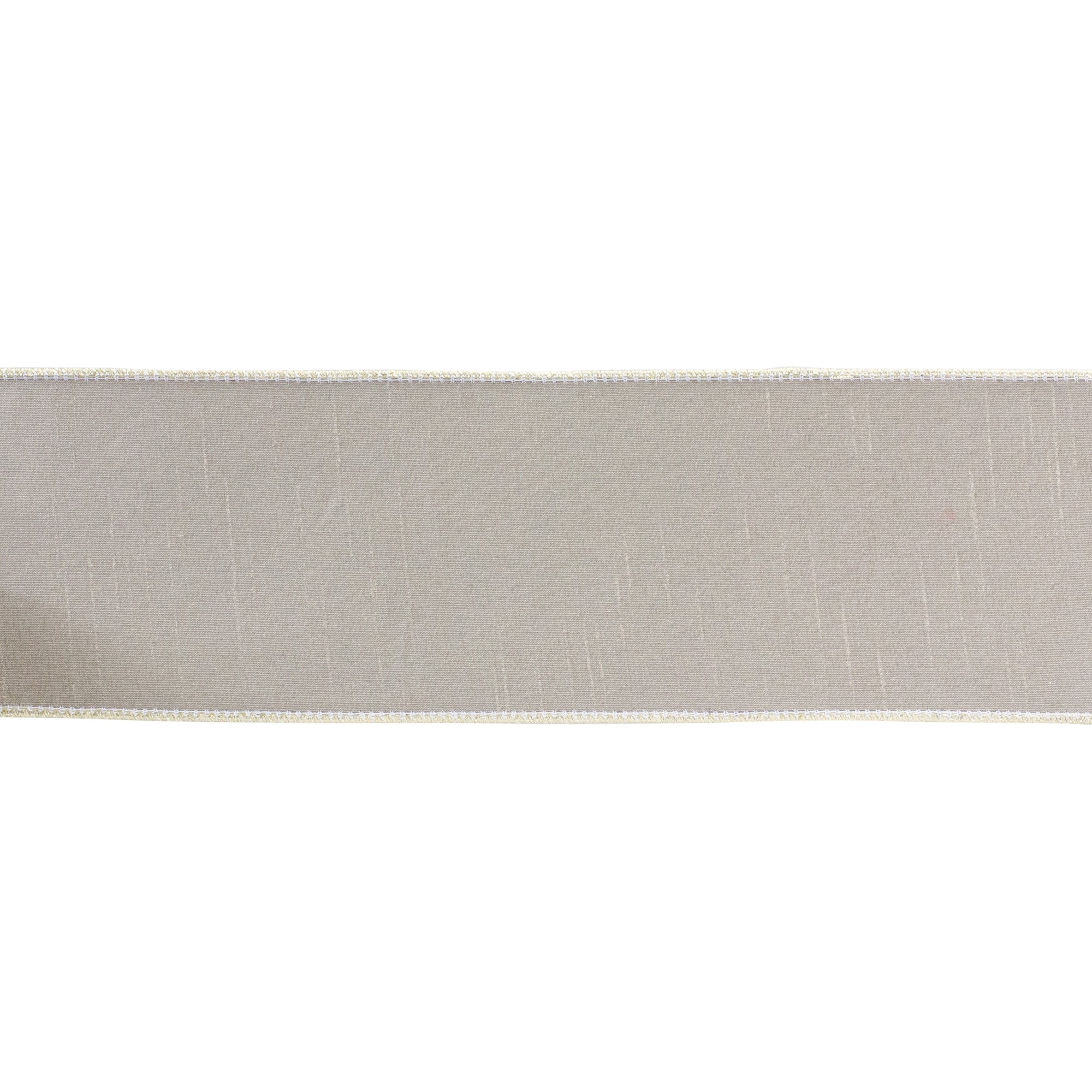 Beige Holiday Ribbon 4" x 10 yds.