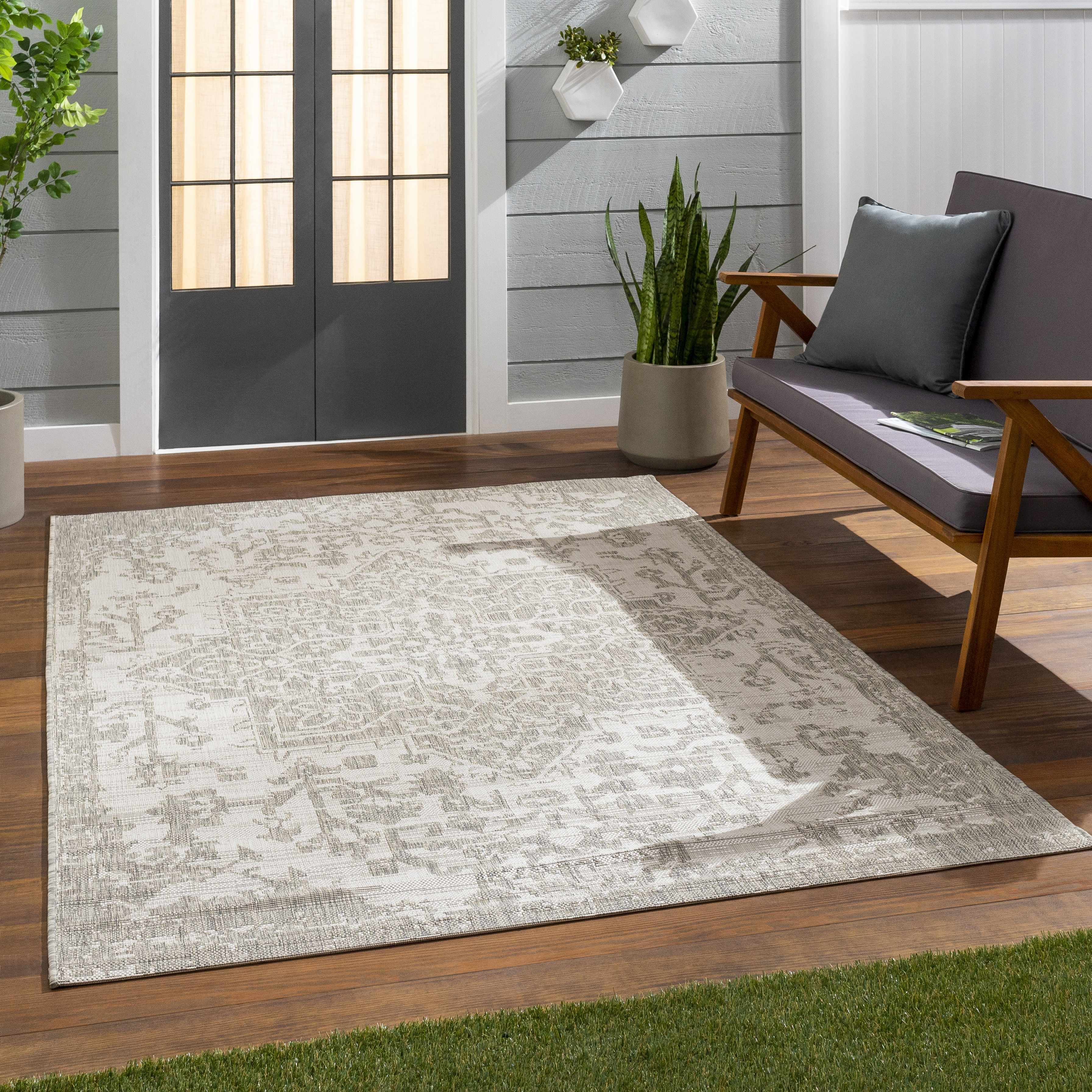 Beige Kilmacolm Outdoor Rug - Image 4