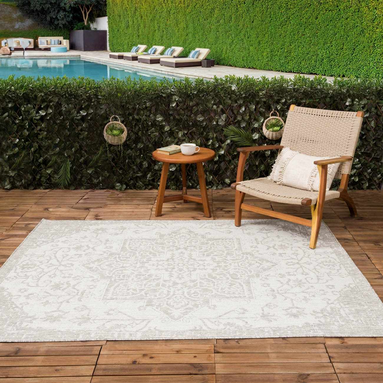 Beige Kilmacolm Outdoor Rug - Image 6