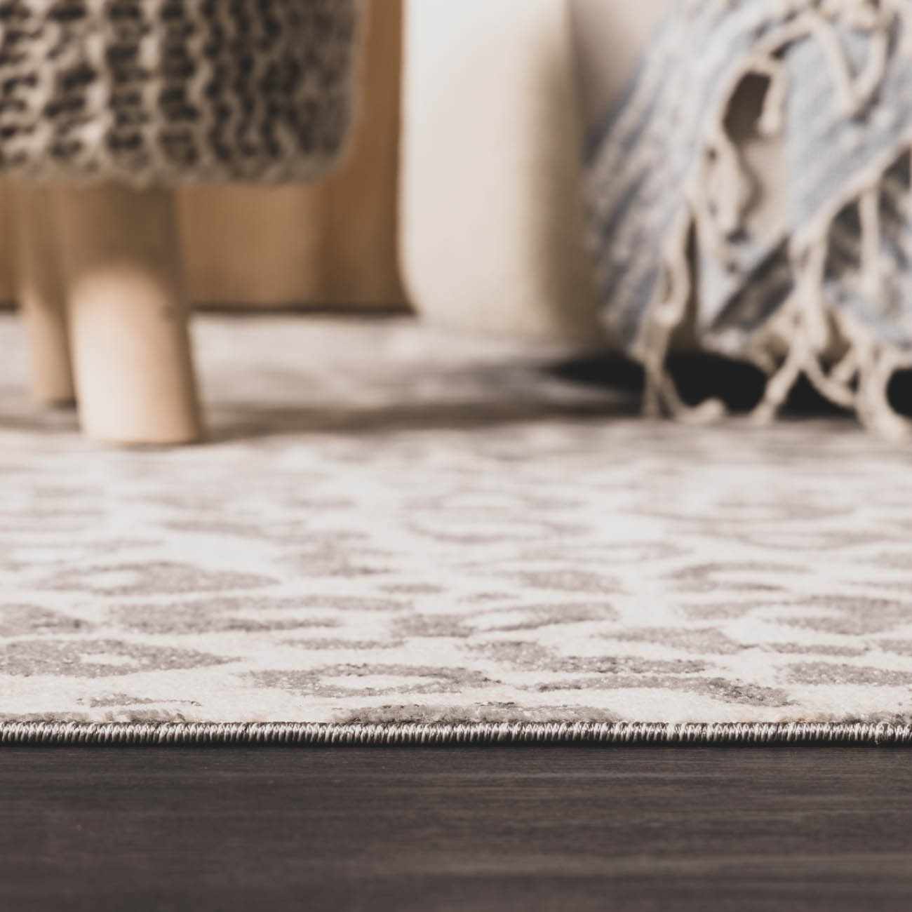 Beige Liversedge Leopard Print Area Rug - Image 7