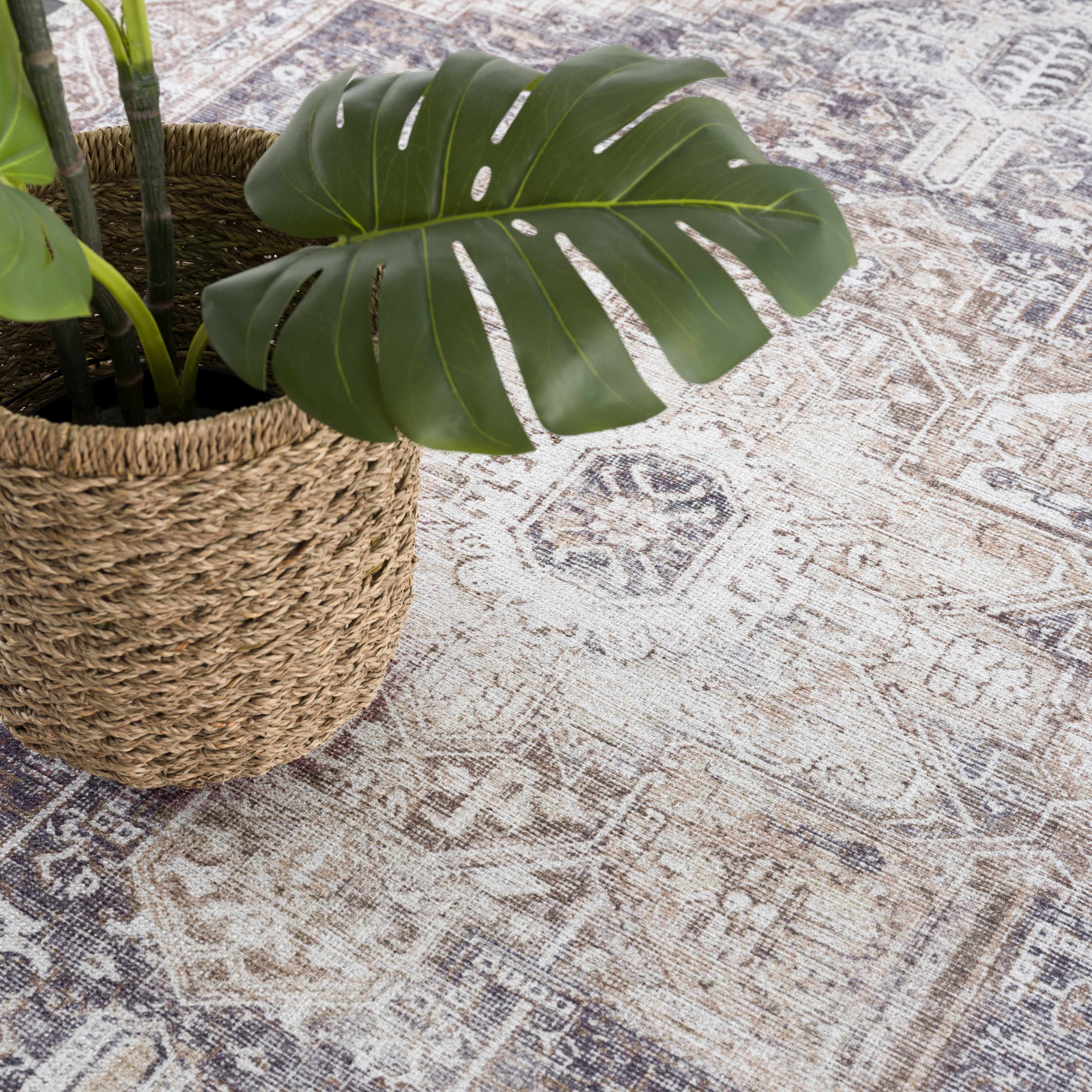 Beige Rosman Washable Area Rug - Promo - Image 13