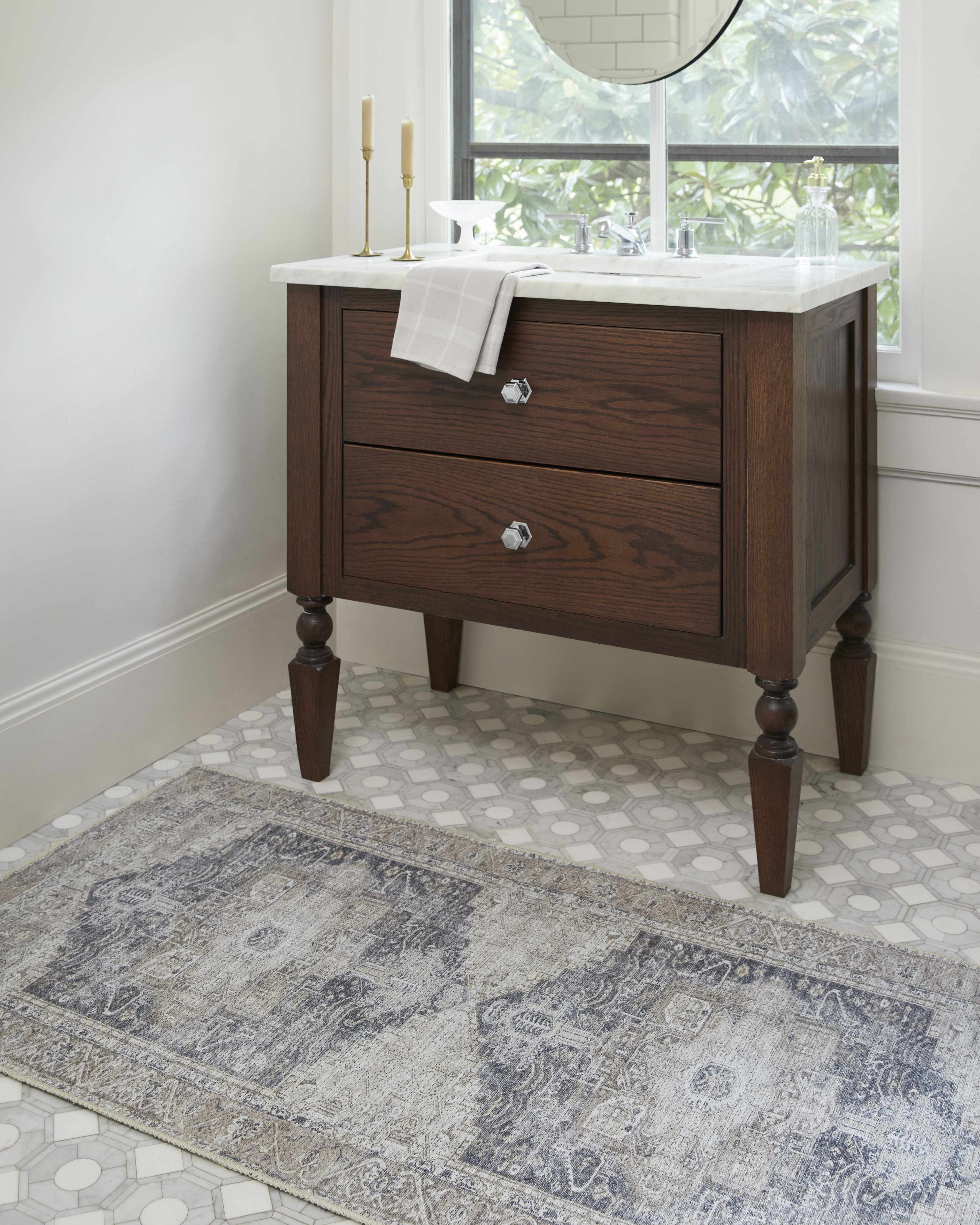 Beige Rosman Washable Area Rug - Promo - Image 3