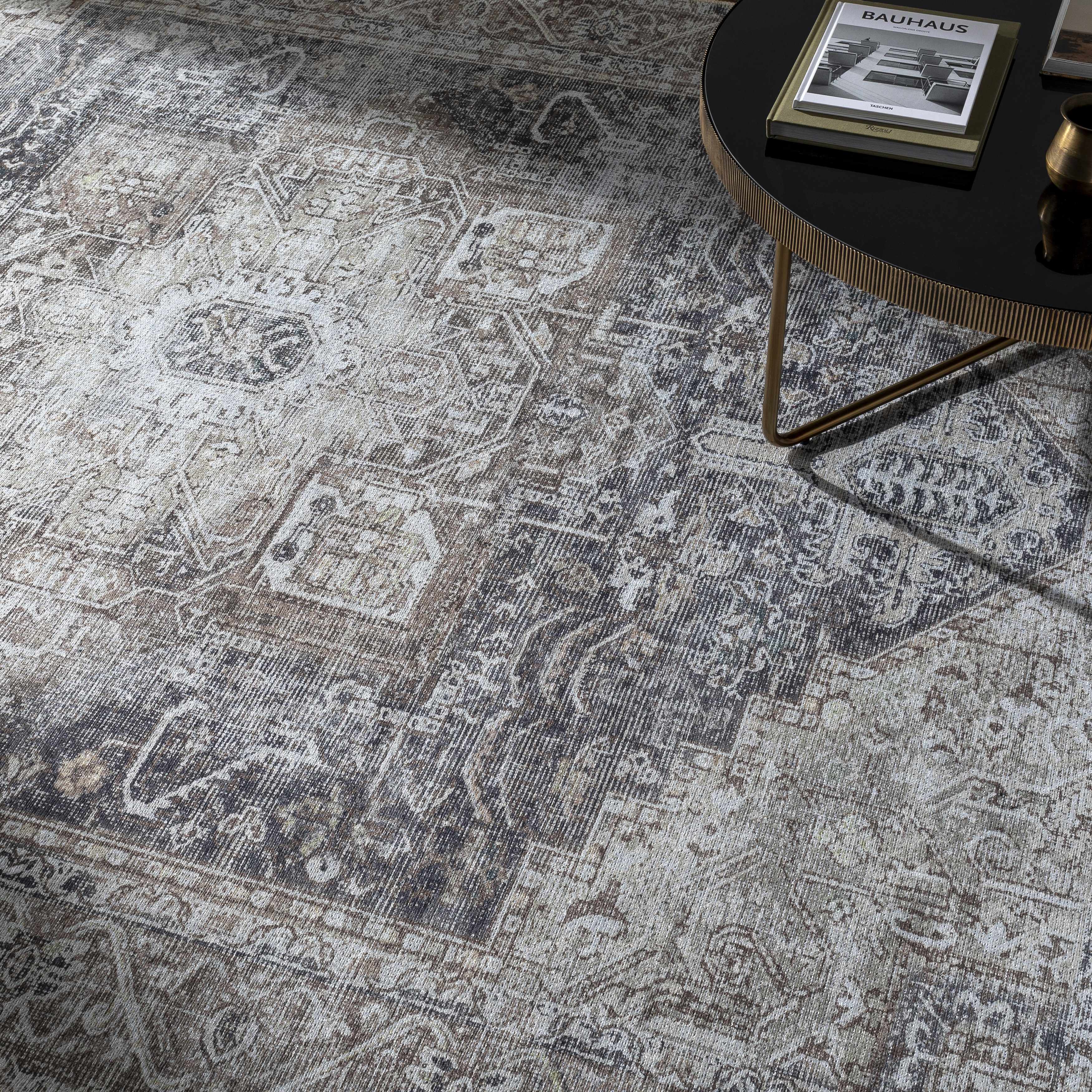 Beige Rosman Washable Area Rug - Promo - Image 4