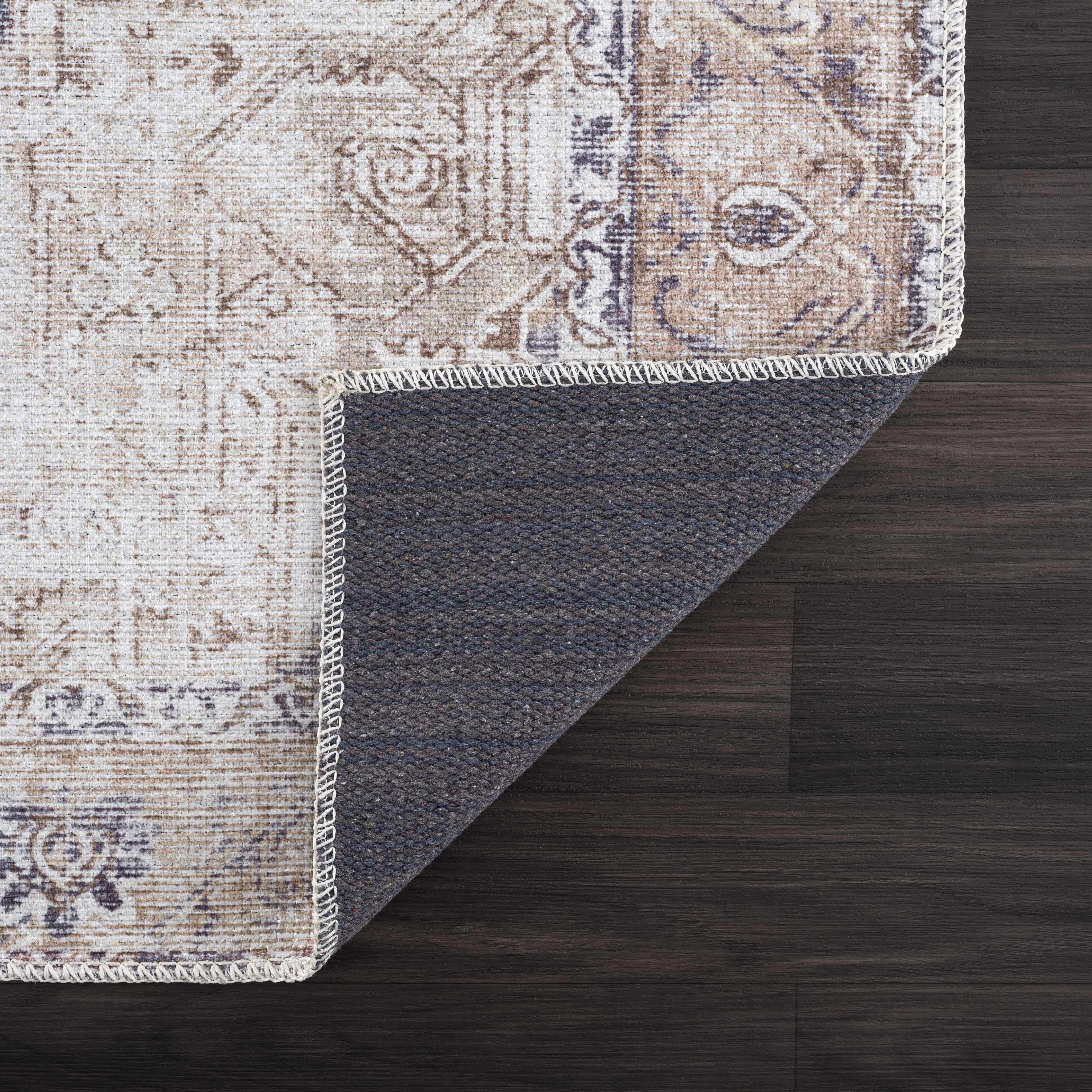 Beige Rosman Washable Area Rug - Promo - Image 5