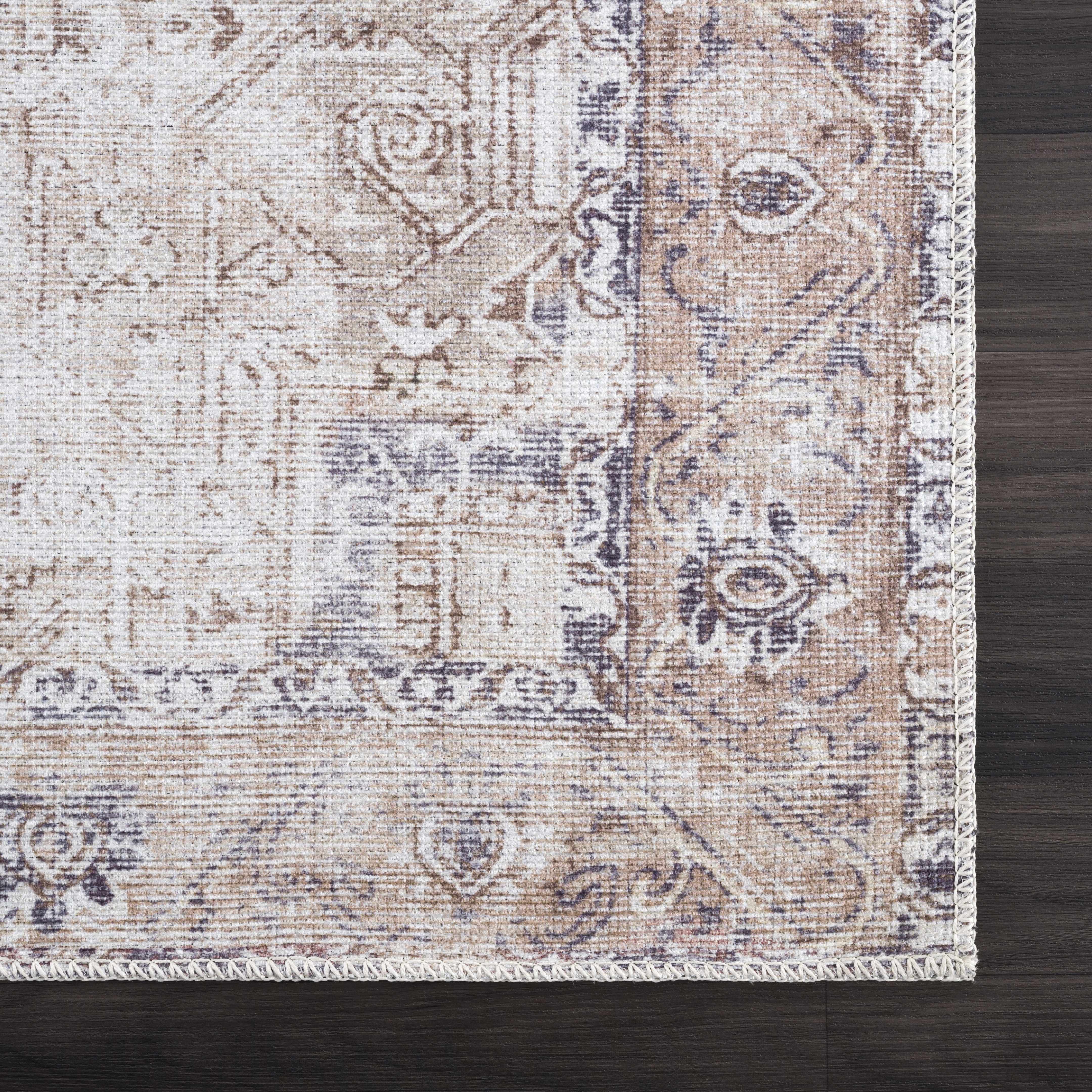 Beige Rosman Washable Area Rug - Promo - Image 8