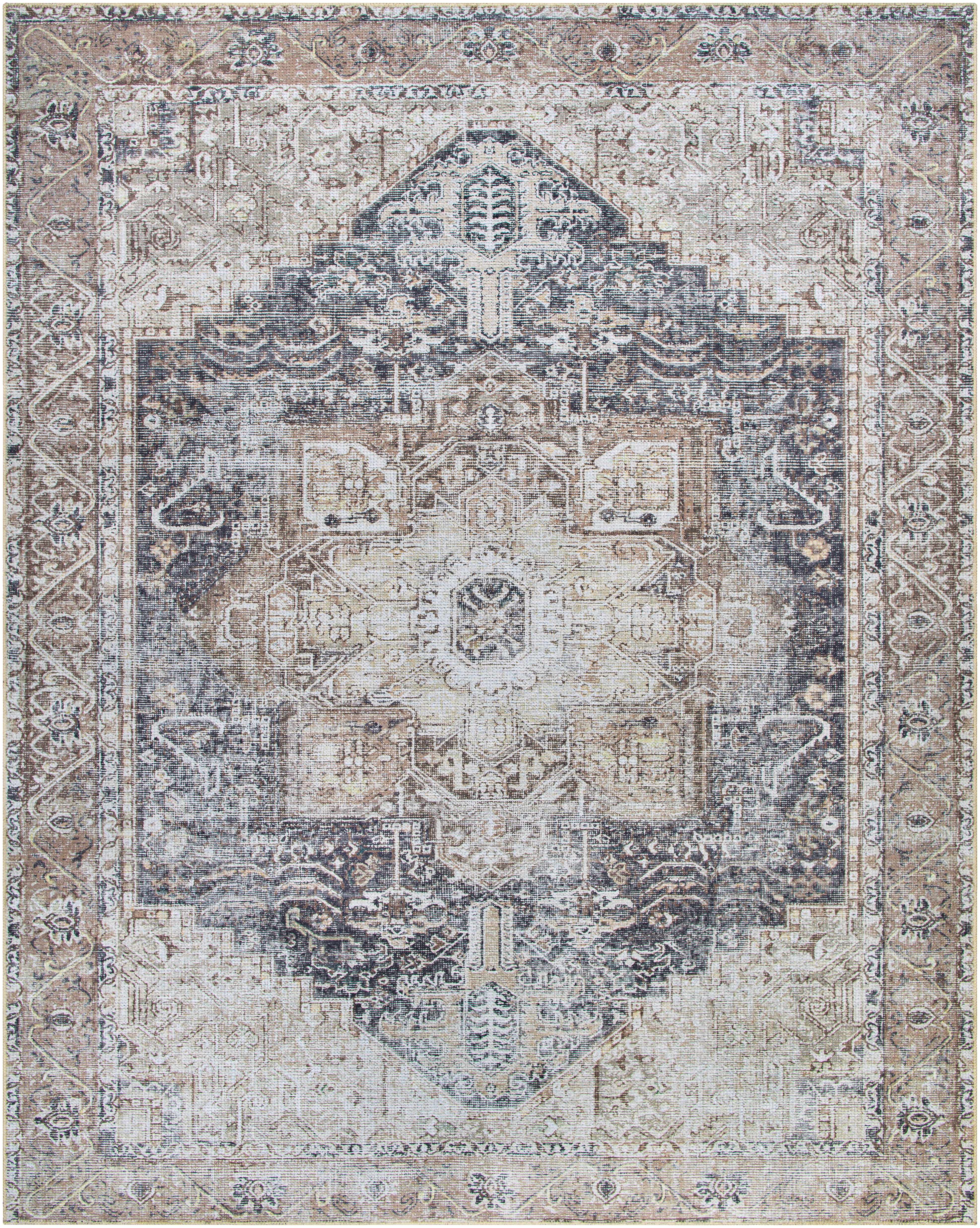 Beige Rosman Washable Area Rug - Promo - Image 9