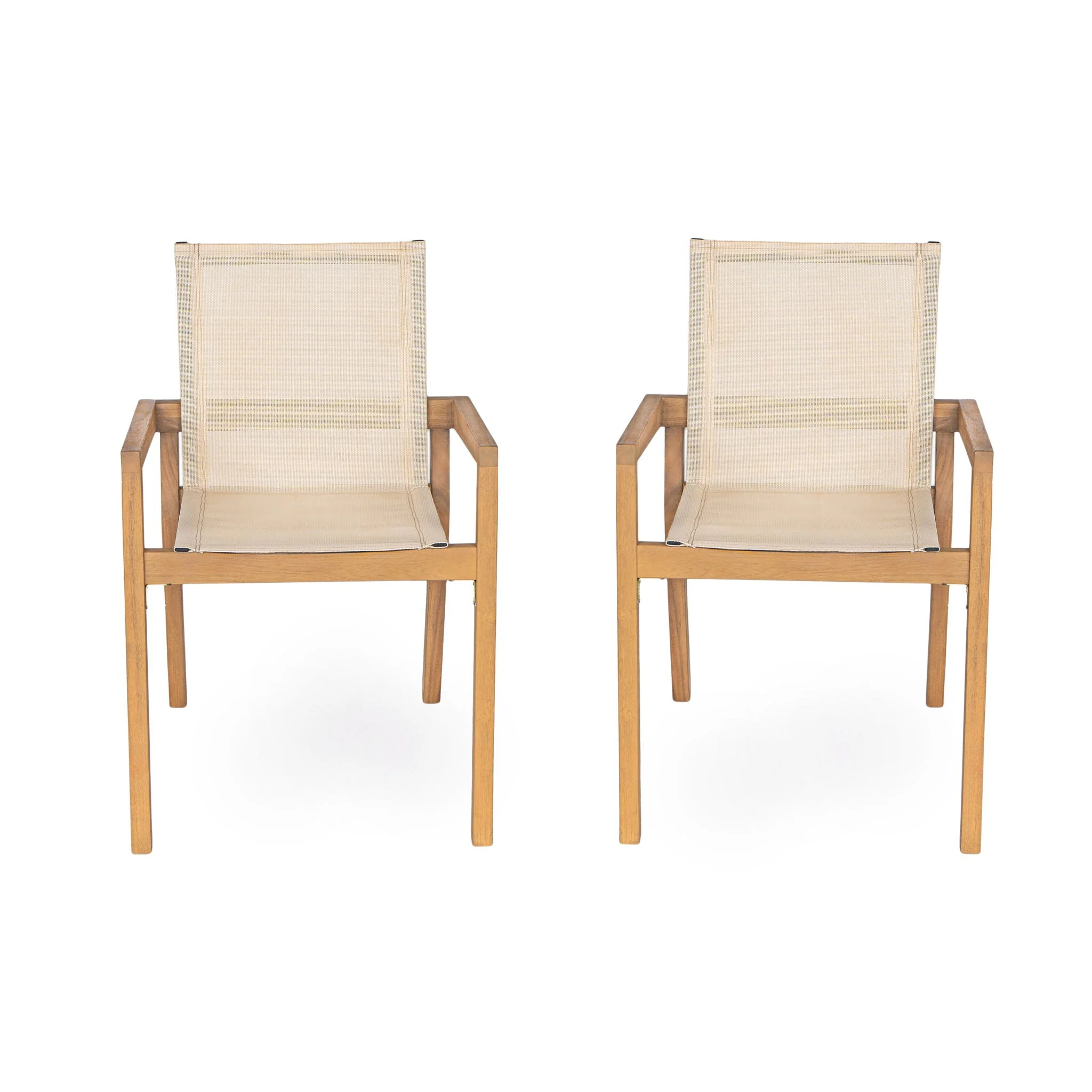 Belfast - Dining Chair With Acacia Wood Frame And Seating (Set of 2) - Image 11