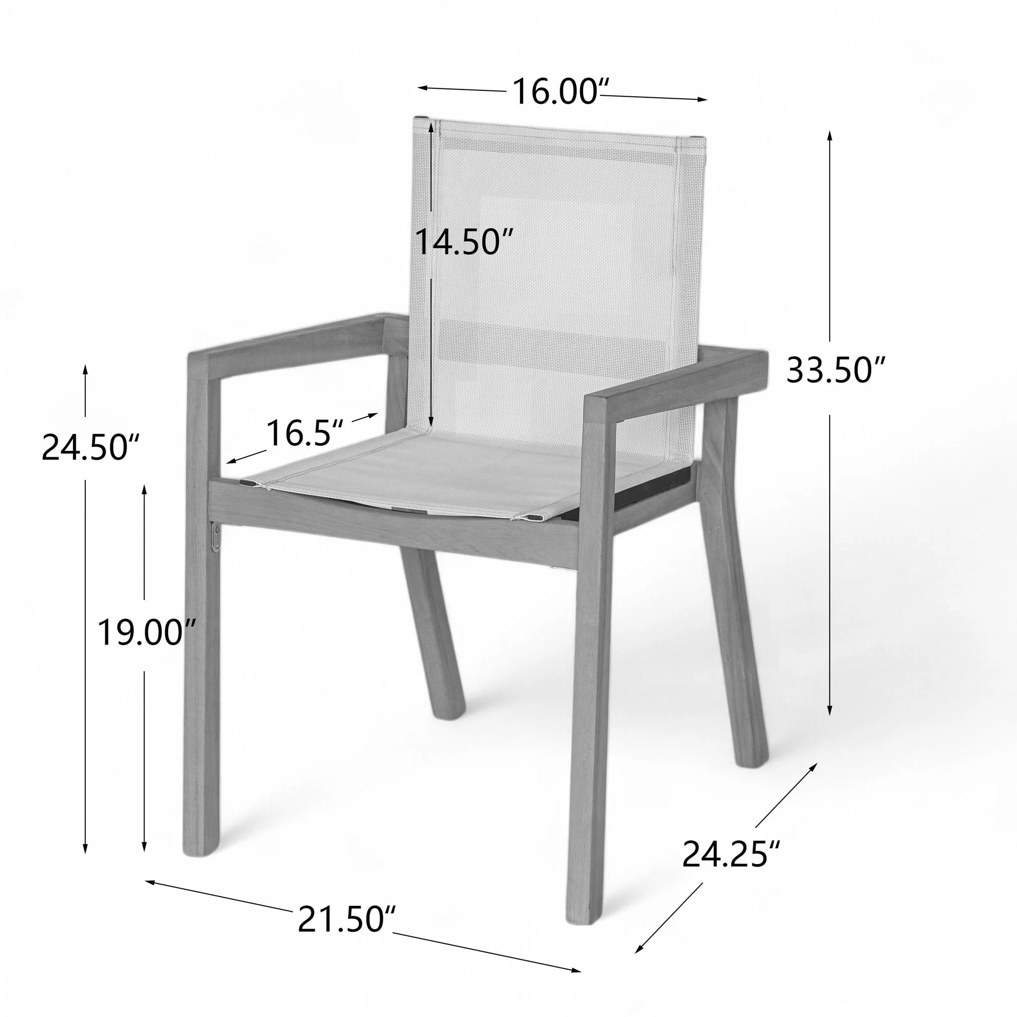 Belfast - Dining Chair With Acacia Wood Frame And Seating (Set of 2) - Image 5