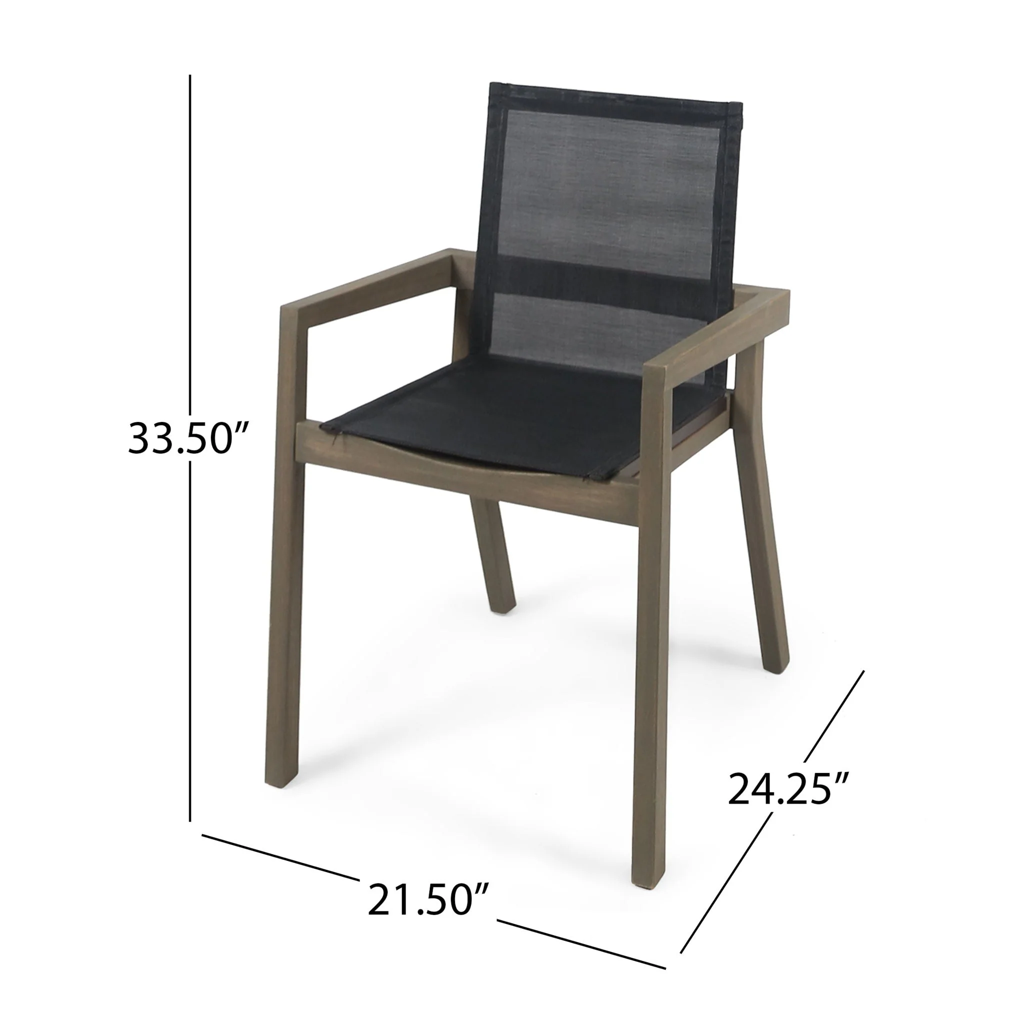 Belfast - Dining Chair With Acacia Wood Frame And Seating (Set of 2) - Image 6
