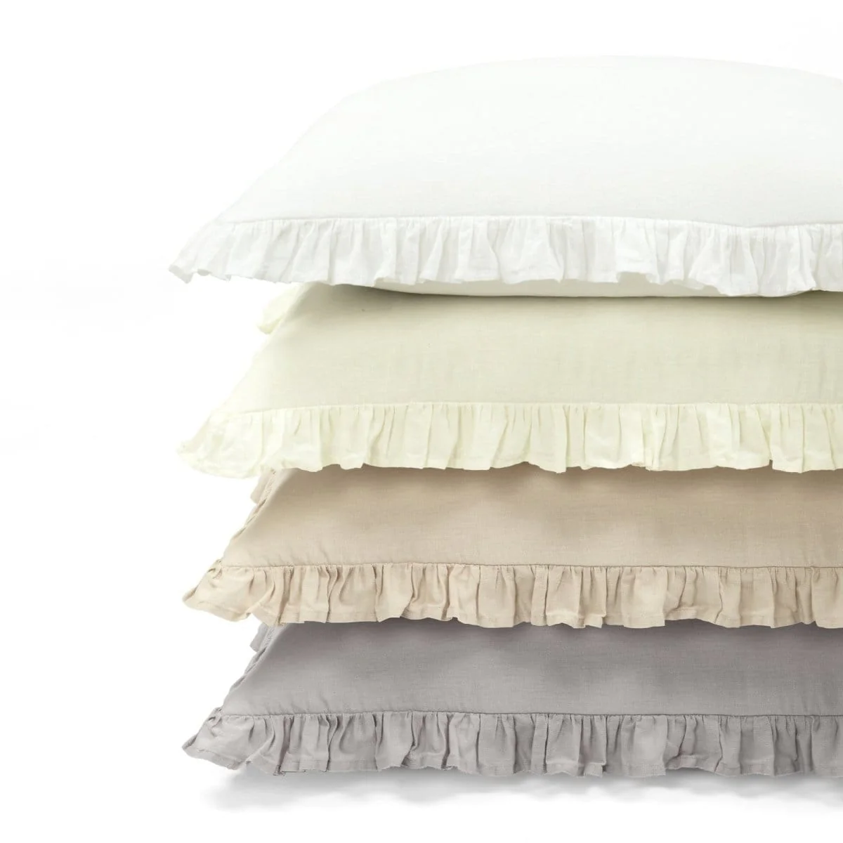 Belgian Flax Linen Rich Cotton Blend Bedspread 3 Piece Set - Image 13
