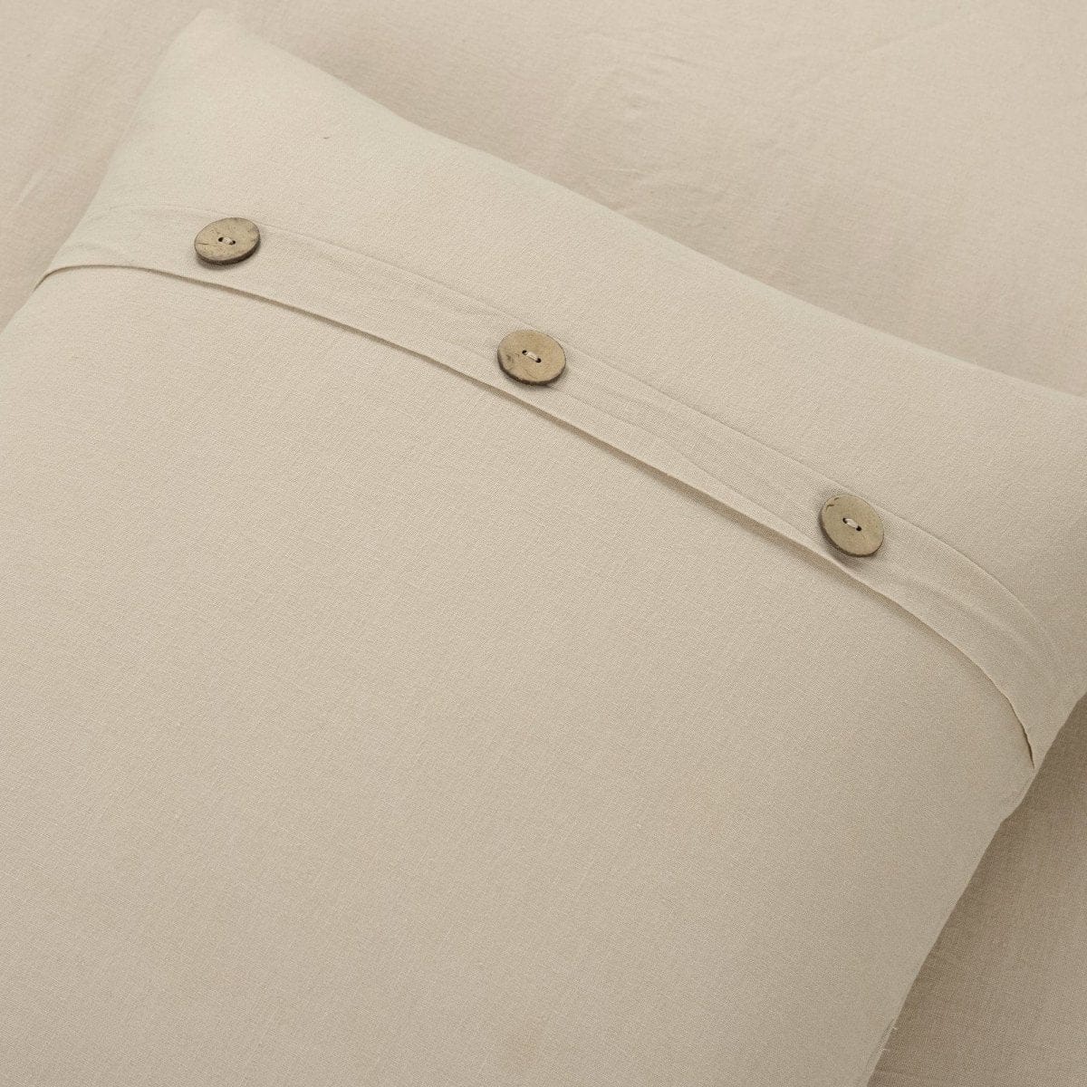 Belgian Flax Linen Rich Cotton Blend Duvet Cover 3 Piece Set - Image 4