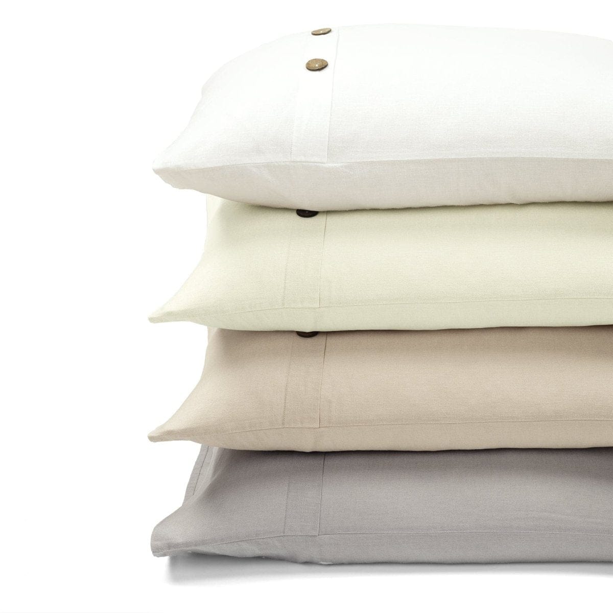 Belgian Flax Linen Rich Cotton Blend Duvet Cover 3 Piece Set - Image 6