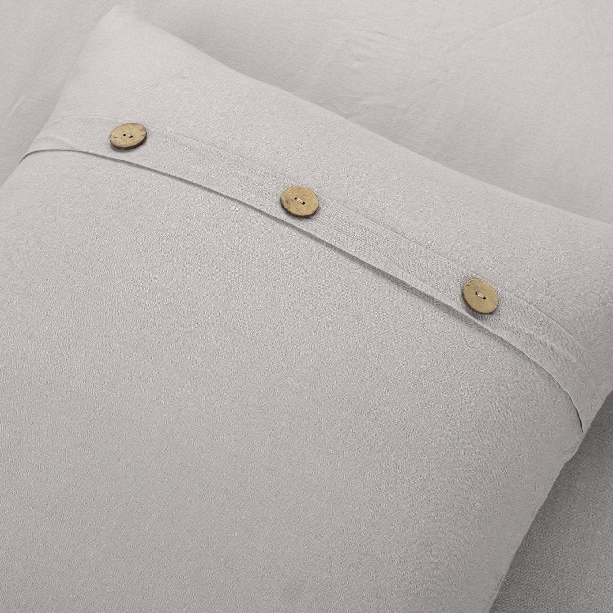 Belgian Flax Linen Rich Cotton Blend Duvet Cover 3 Piece Set - Image 8