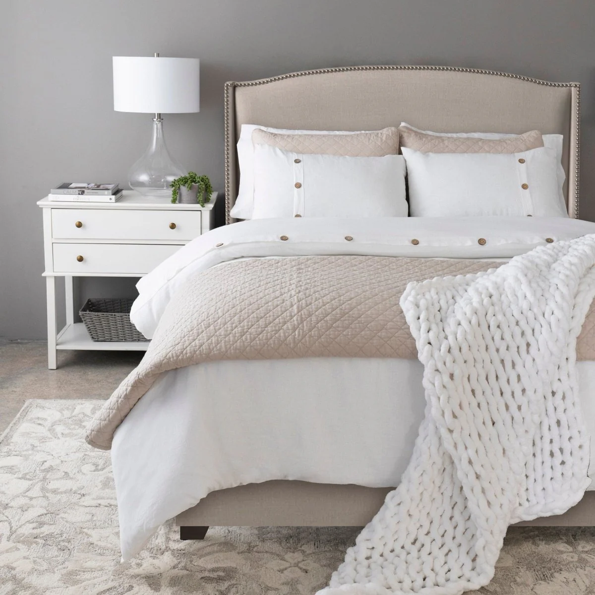 Belgian Flax Linen Rich Cotton Blend Quilt 3 Piece Set - Image 19