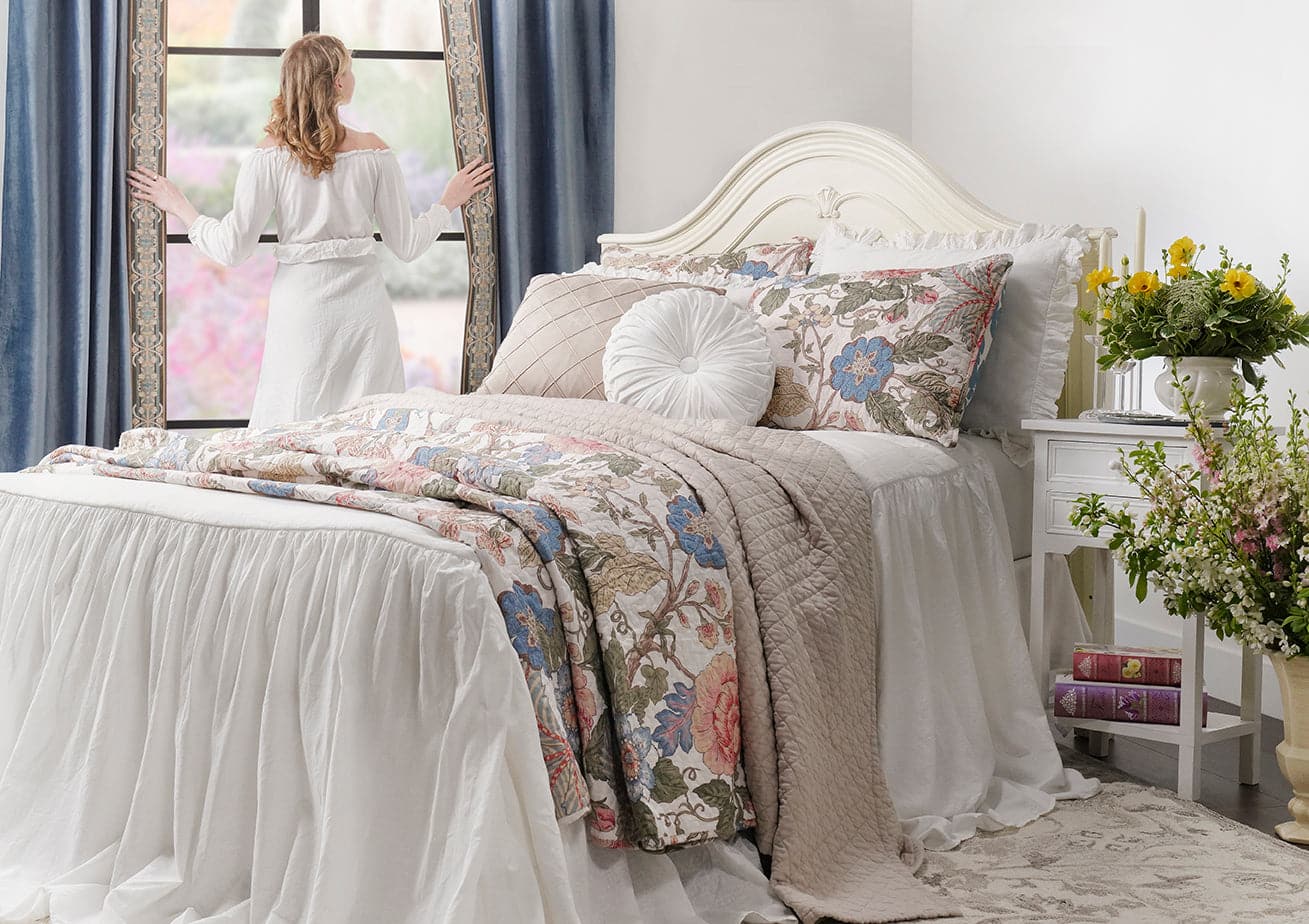 Belgian Flax Linen Rich Cotton Blend Quilt 3 Piece Set - Image 20