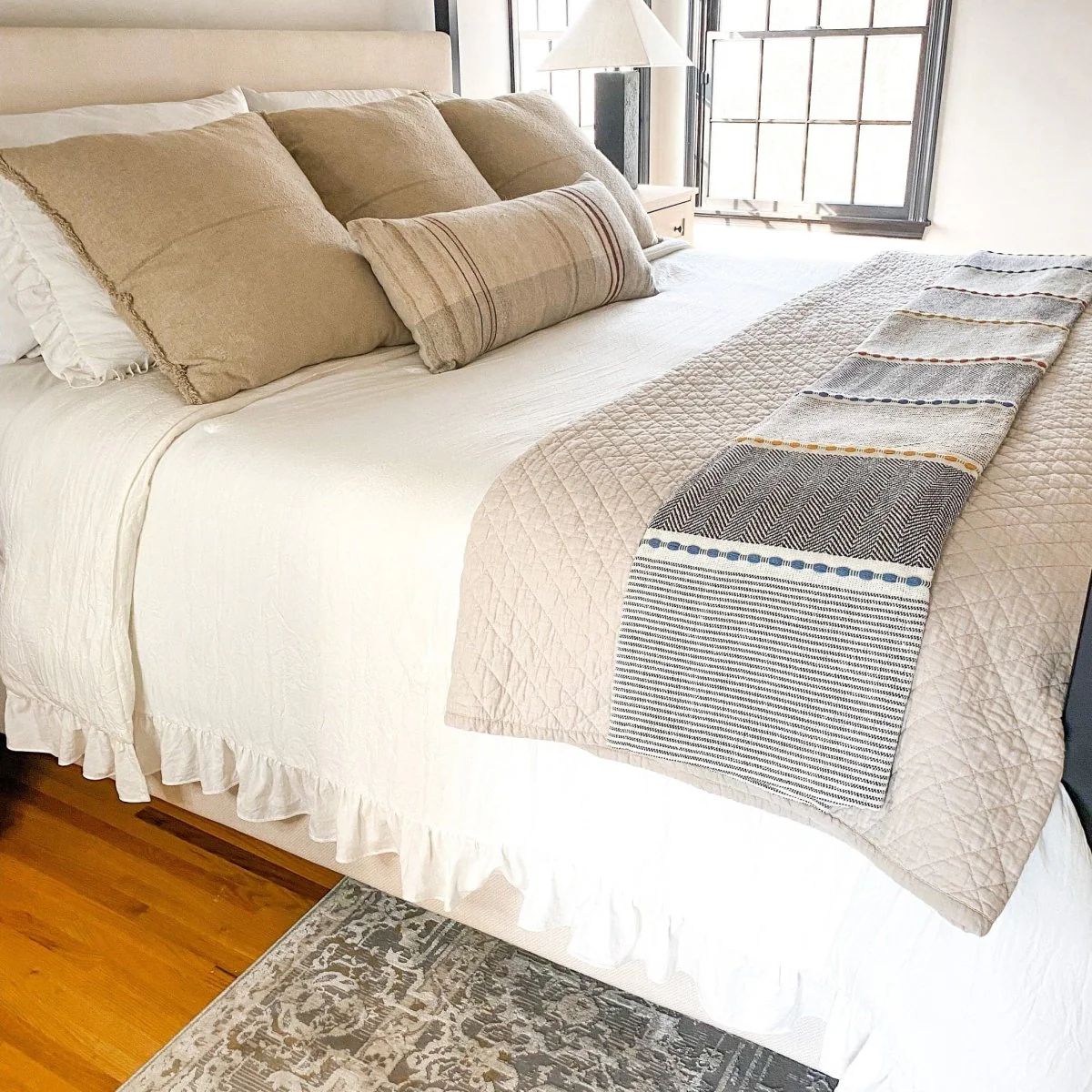 Belgian Flax Linen Rich Cotton Blend Quilt 3 Piece Set - Image 23