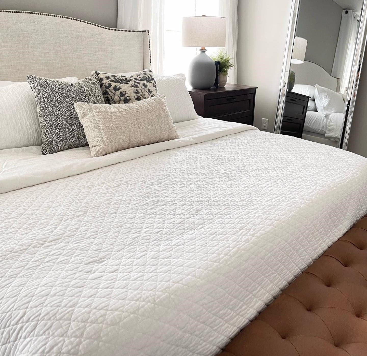 Belgian Flax Linen Rich Cotton Blend Quilt 3 Piece Set - Image 26