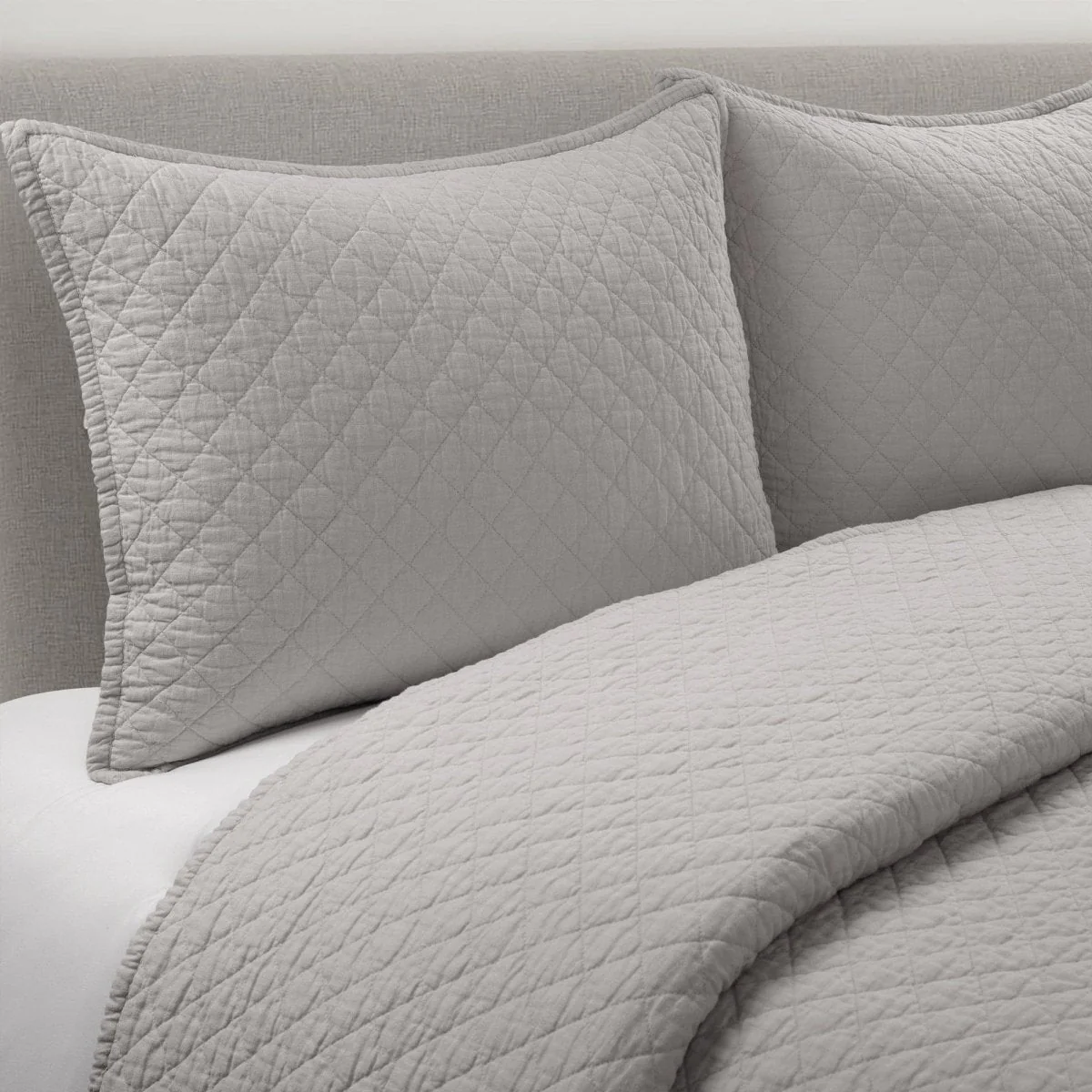 Belgian Flax Linen Rich Cotton Blend Quilt 3 Piece Set - Image 5