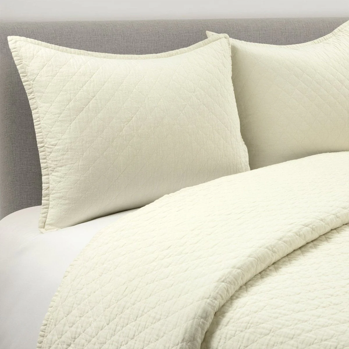 Belgian Flax Linen Rich Cotton Blend Quilt 3 Piece Set - Image 9