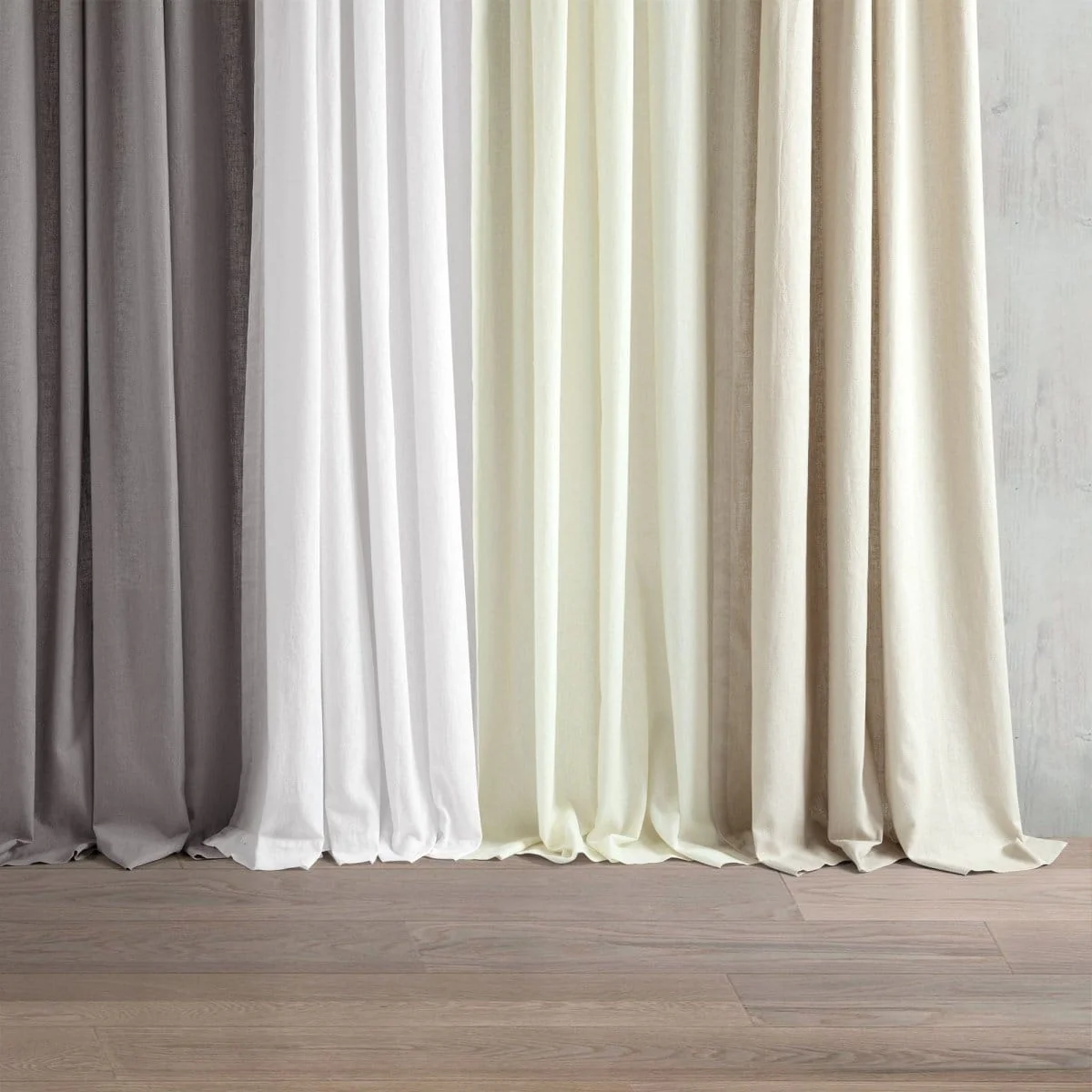 Belgian Flax Prewashed Linen Rich Cotton Blend Window Curtain Panel - Image 20