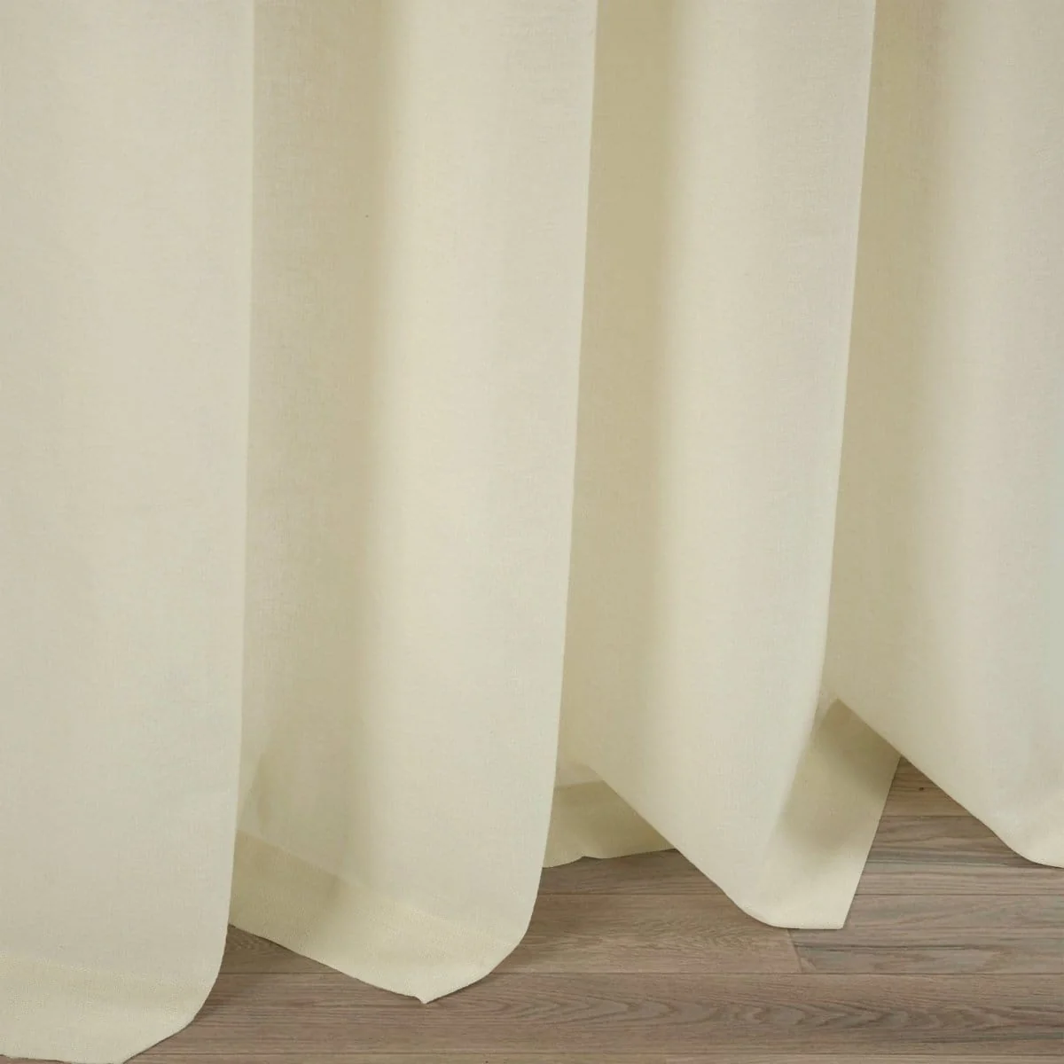 Belgian Flax Prewashed Linen Rich Cotton Blend Window Curtain Panel - Image 6