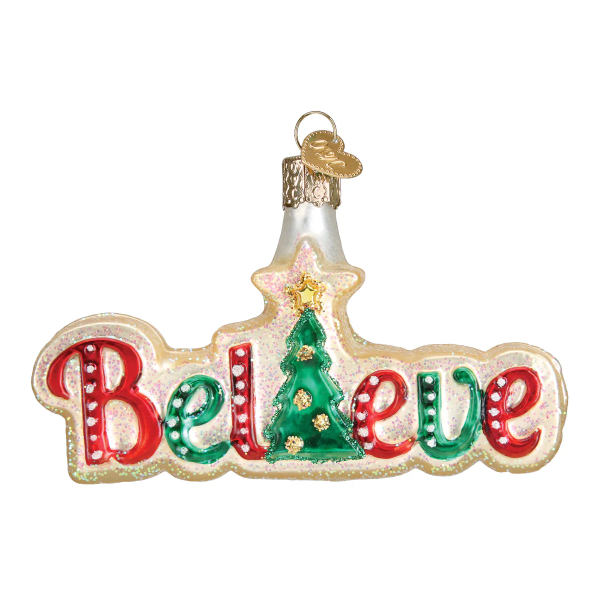 Believe Ornament by Old World Christmas - Image 3