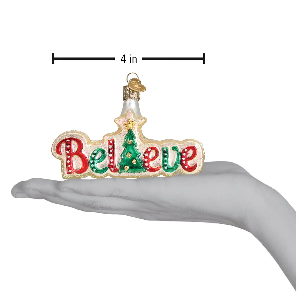 Believe Ornament by Old World Christmas - Image 6
