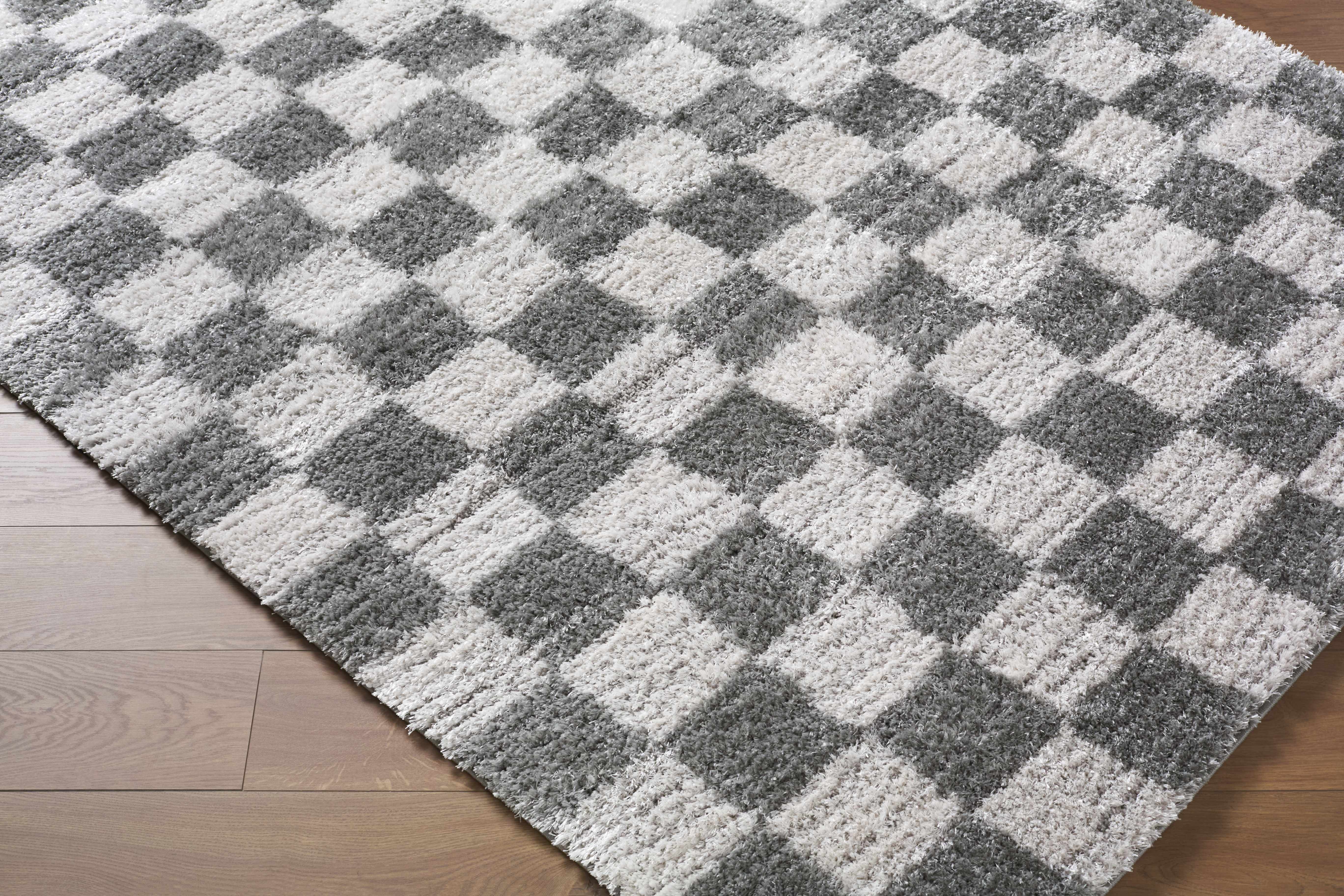 Belita Charcoal Luxe Shag Area Rug - Image 3